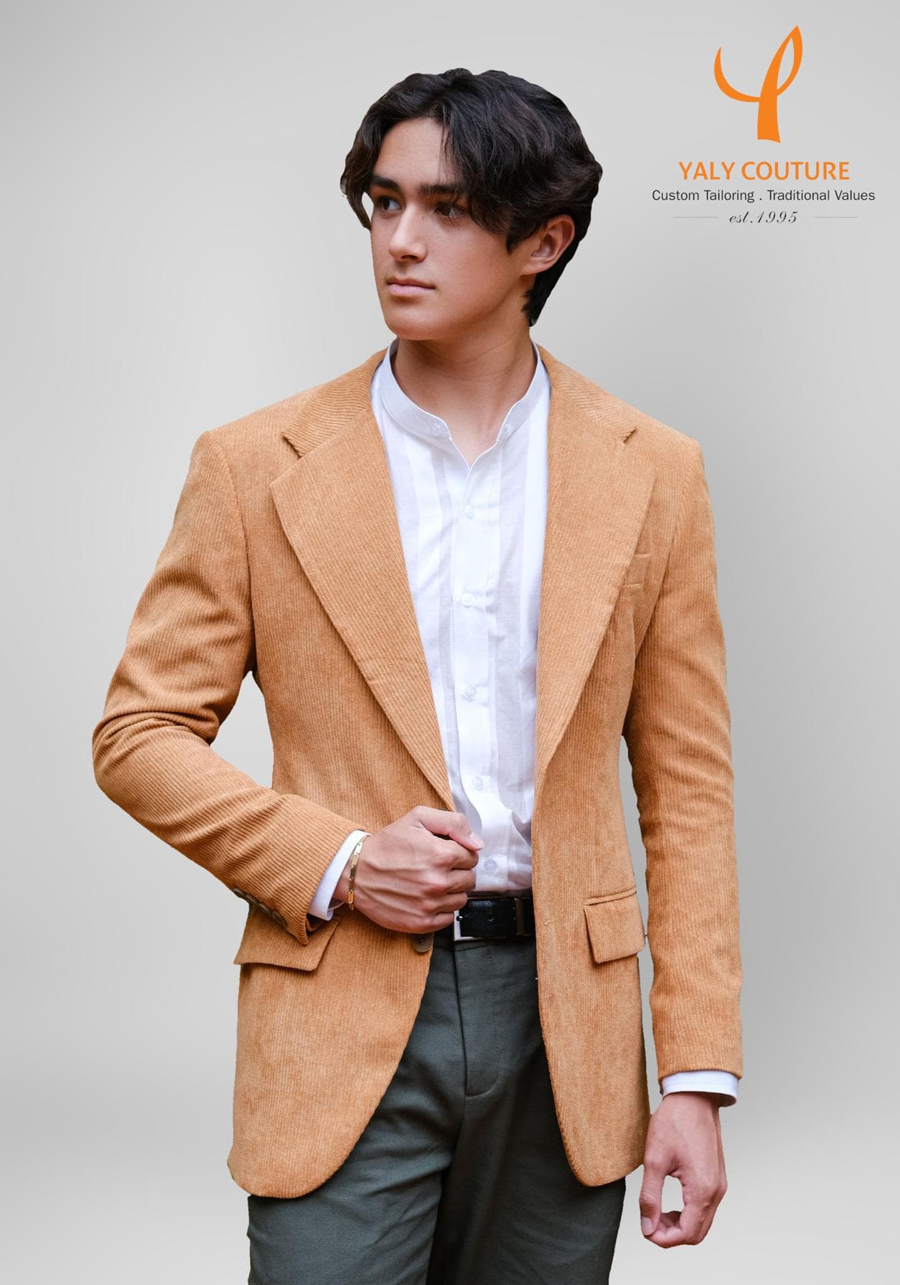 ORANGE CORDUROY JACKET