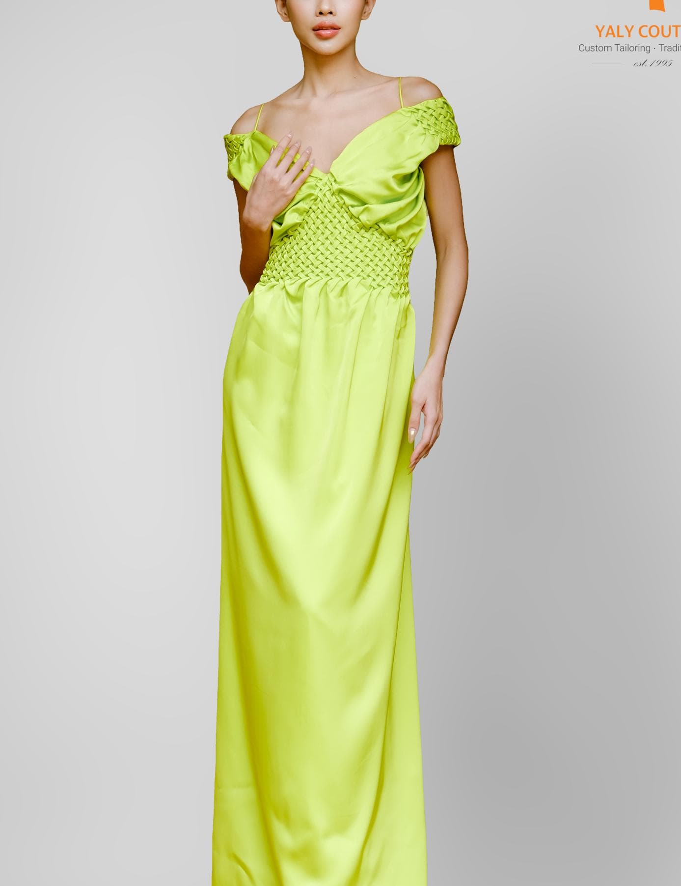 REGAL SMOKE EMPIRE STYLE DRESS