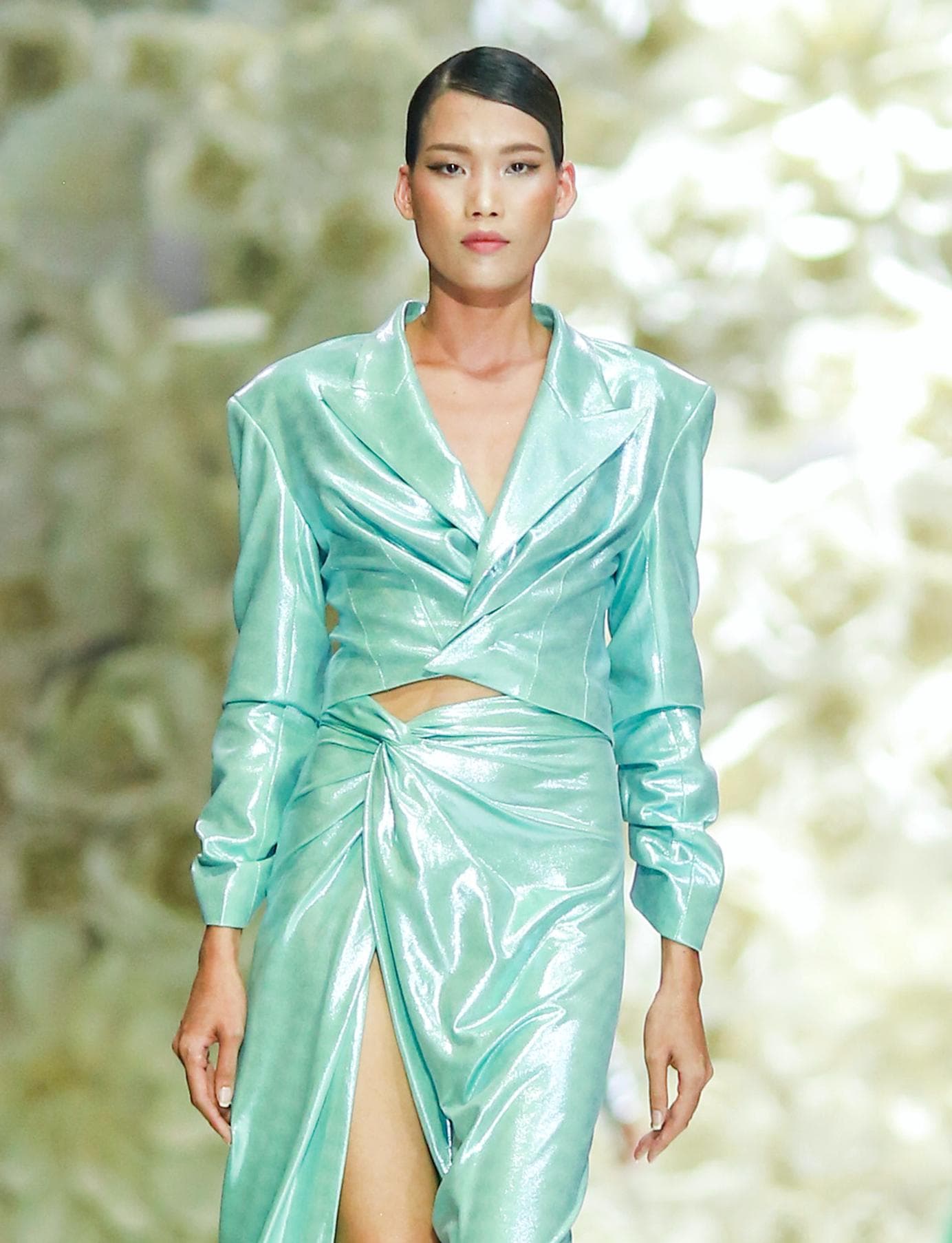 JACKET NGẮN KIM TUYẾN XANH