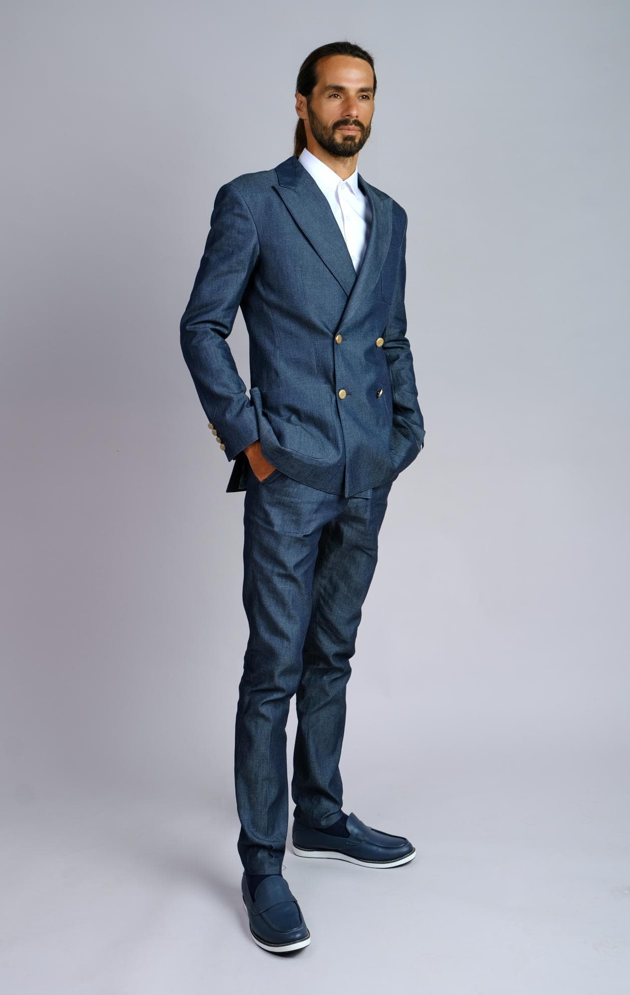 BỘ SUIT DENIM CHOÀNG QUA