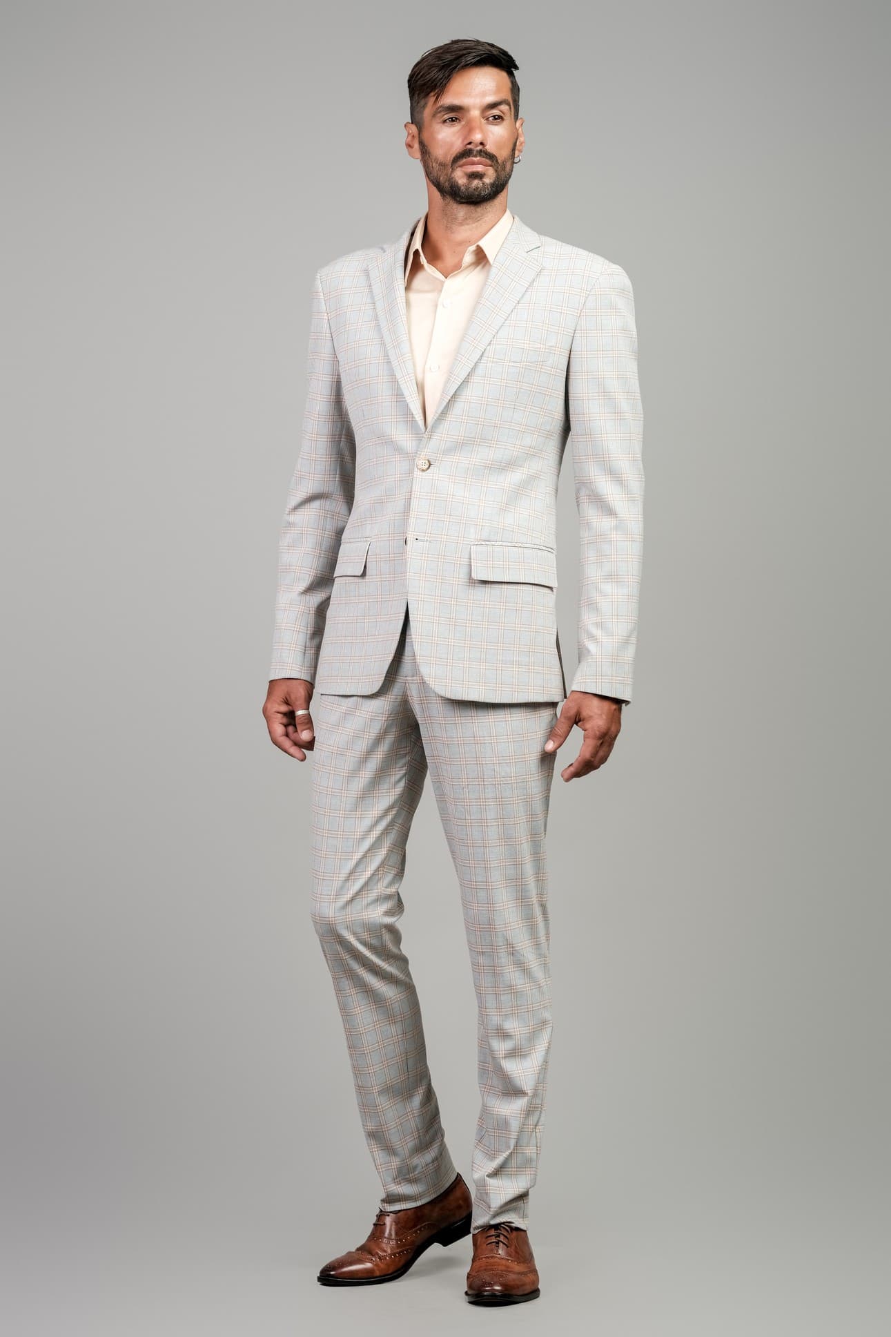 BỘ SUIT 2 MẢNH CARO THANH LỊCH