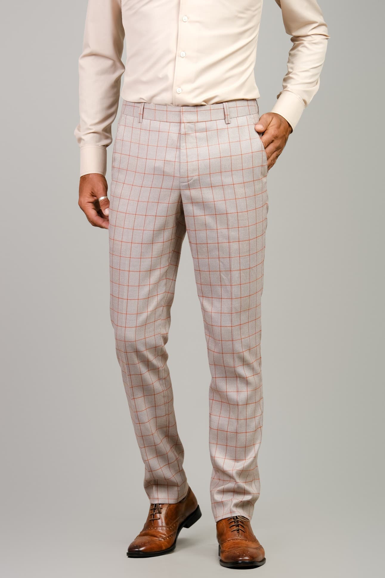 VITTORIO CHECKERED TROUSERS