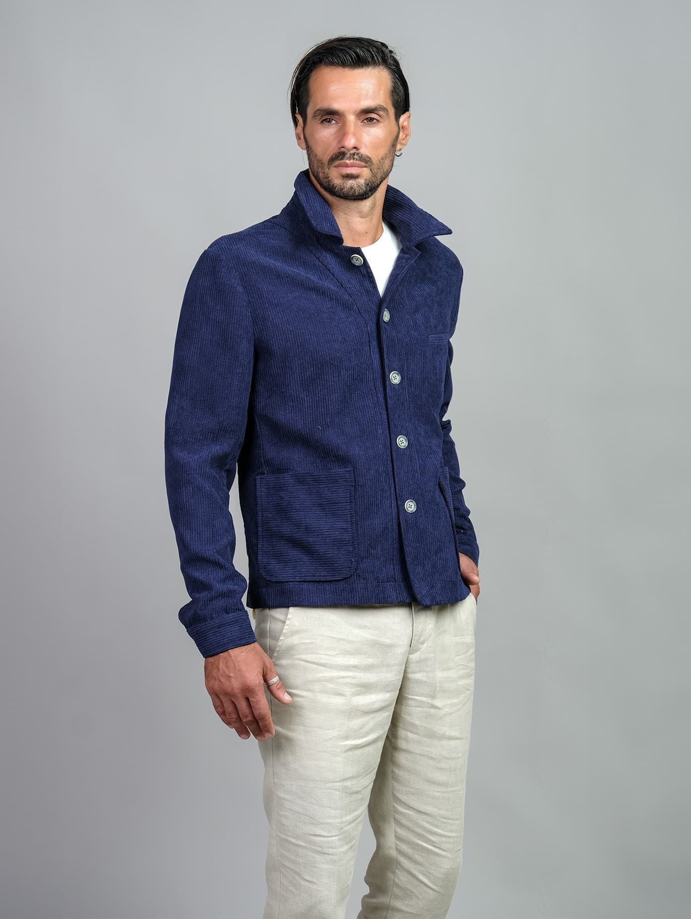 JACKET VẢI TITKÊ SLIM-FIT