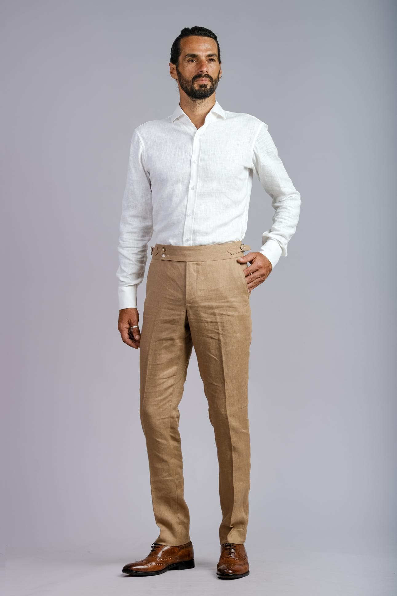 CLASSIC WHITE LINEN SHIRT