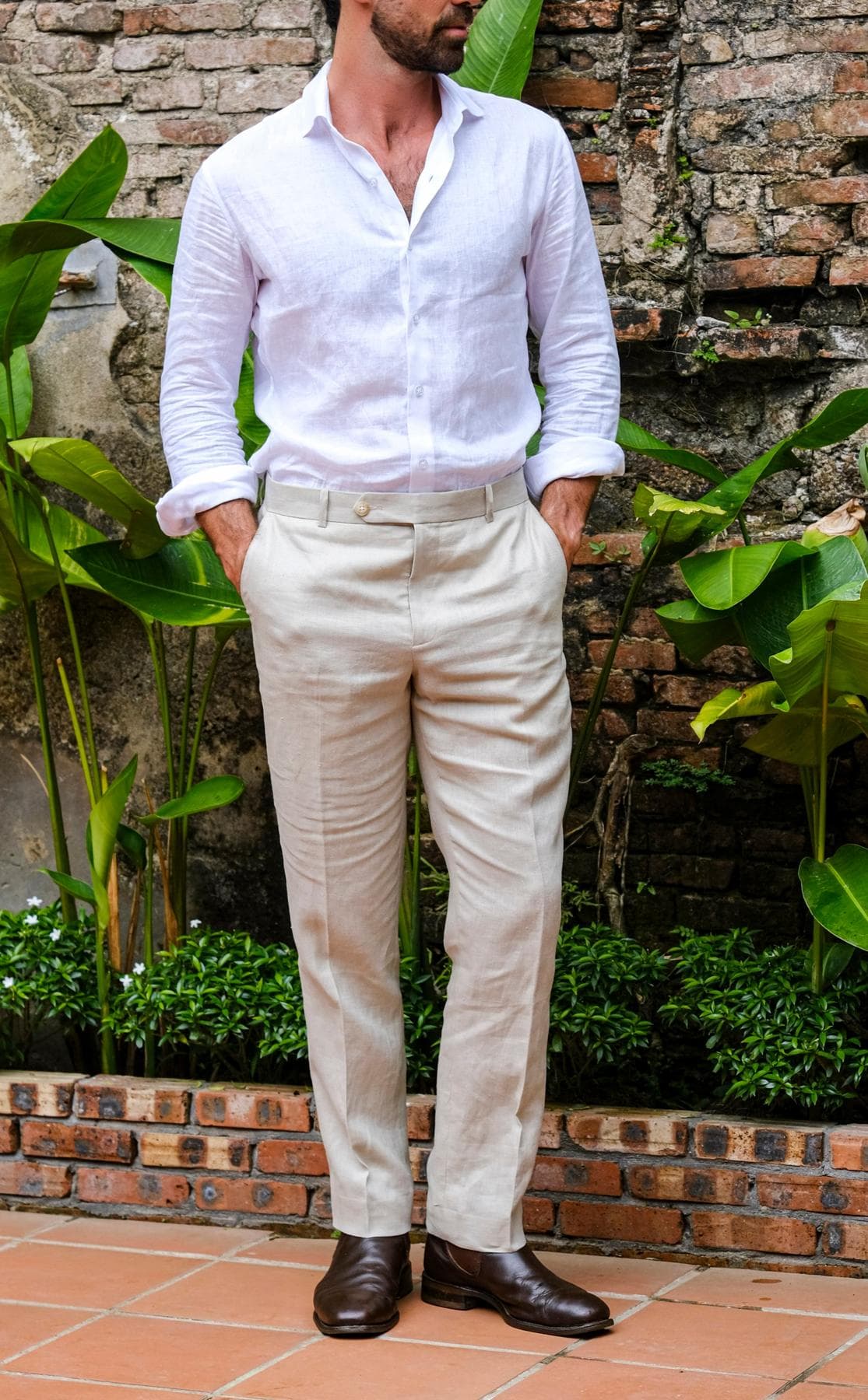 CLASSIC WHITE LINEN SHIRT