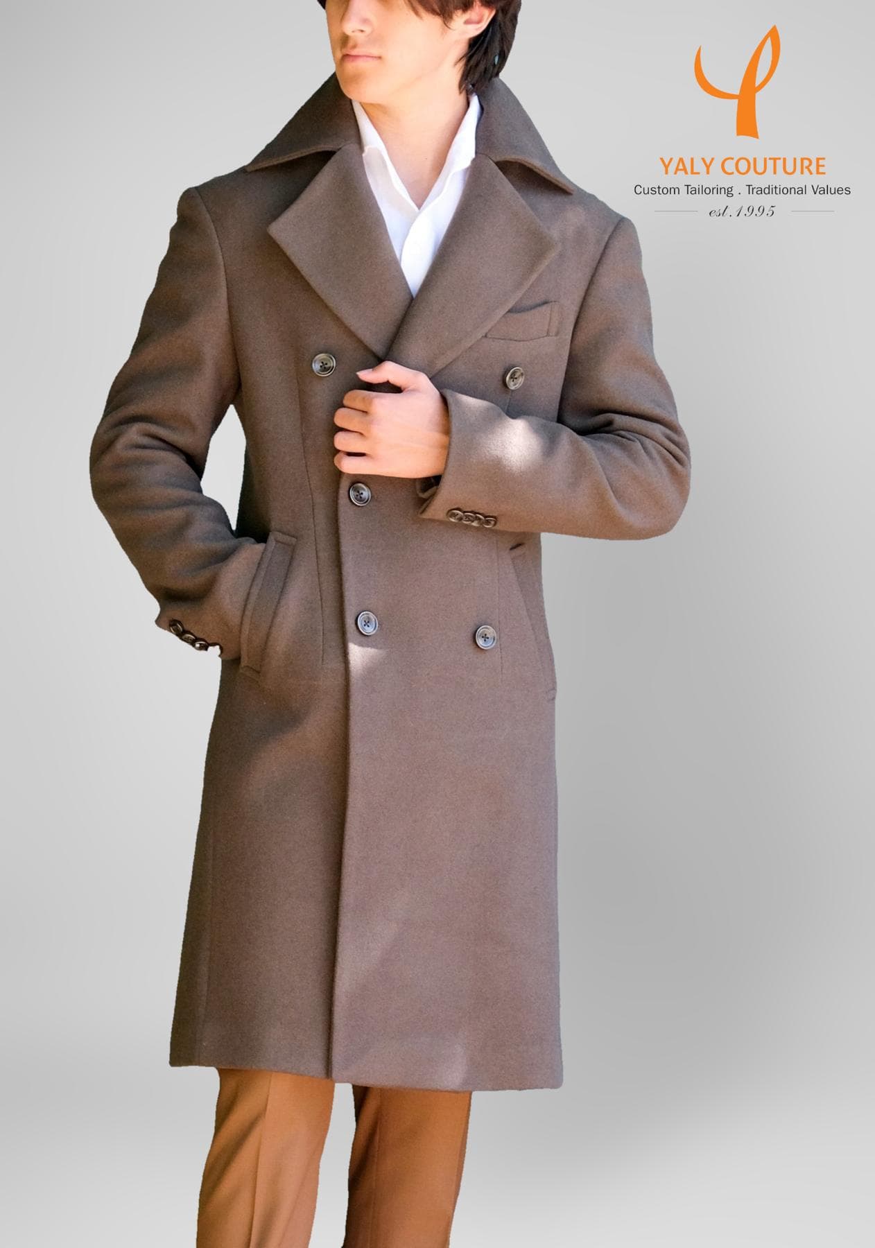 ÁO CHOÀNG CASHMERE MOKA
