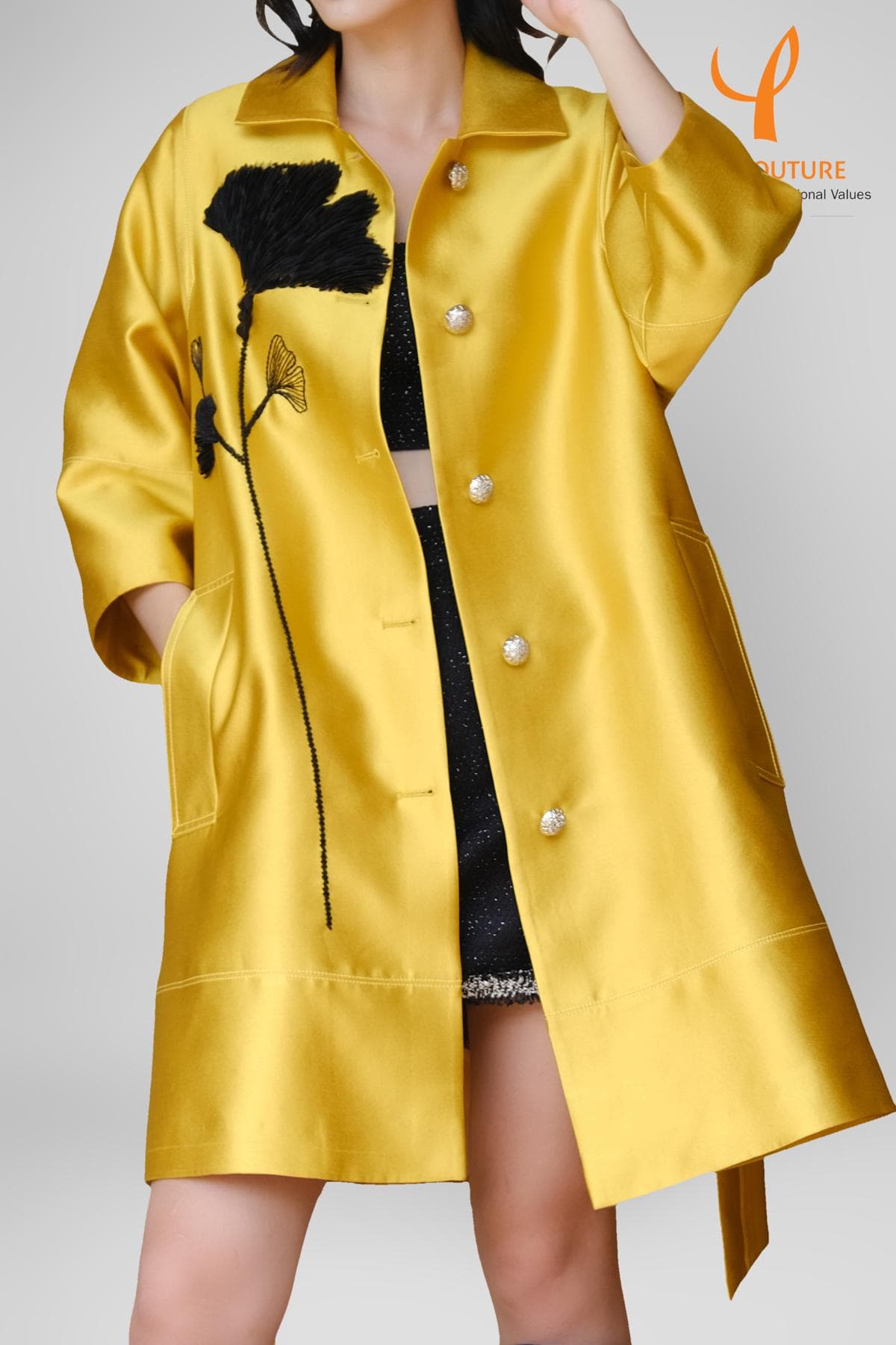 STYLISH YELLOW COAT