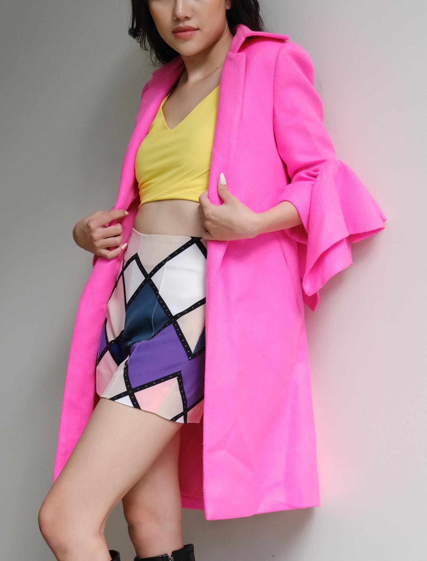 STYLISH PINKY OVERCOAT