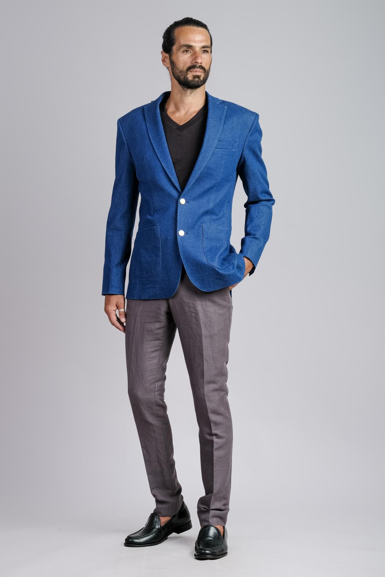 JACKET JEANS TÚI ĐẮP NGOÀI