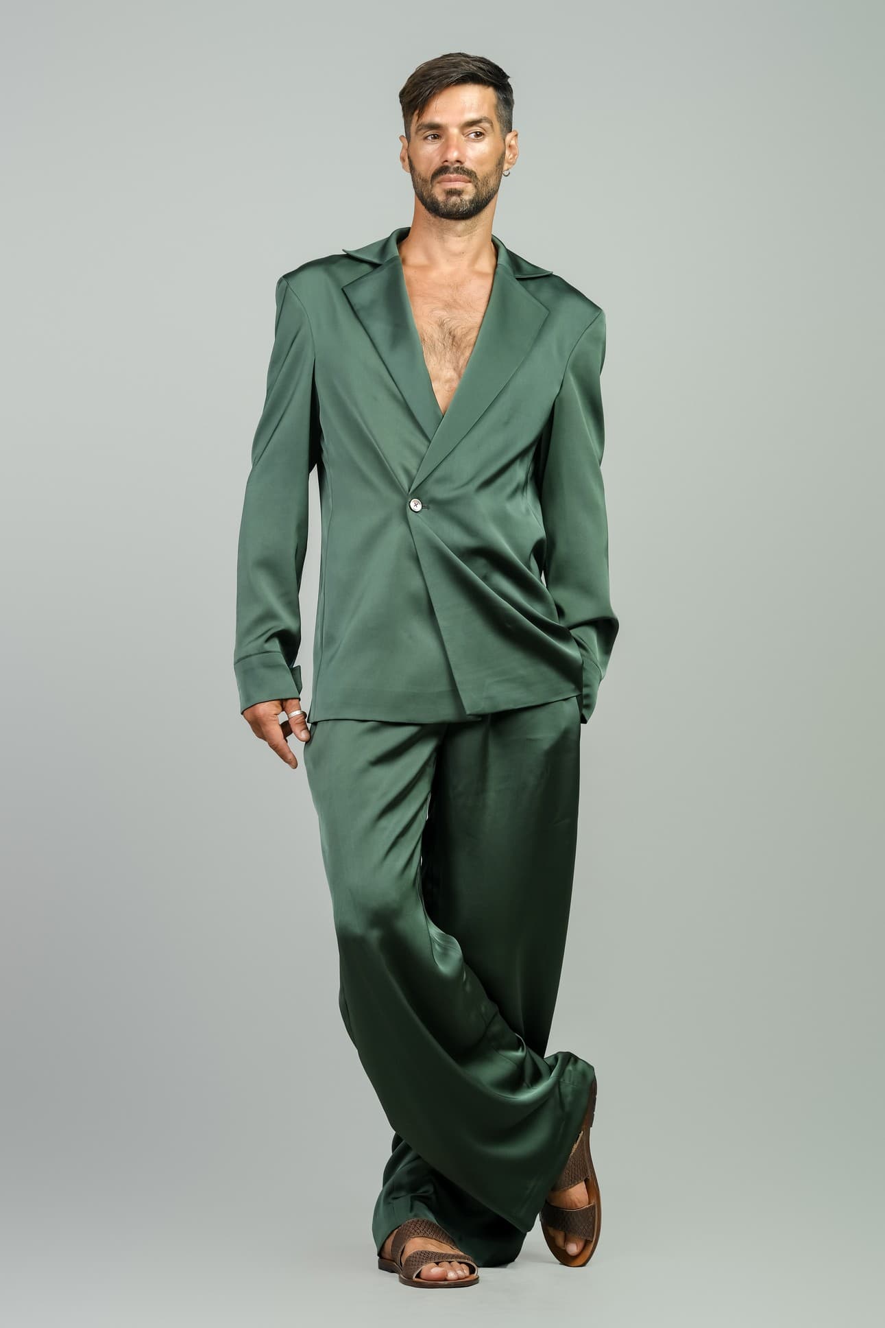 JACKET CHOÀNG QUA VẢI LỤA PHA SANG TRỌNG