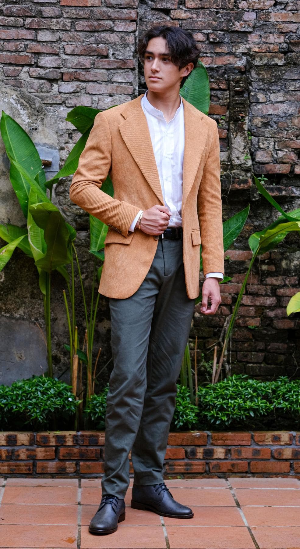 ORANGE CORDUROY JACKET