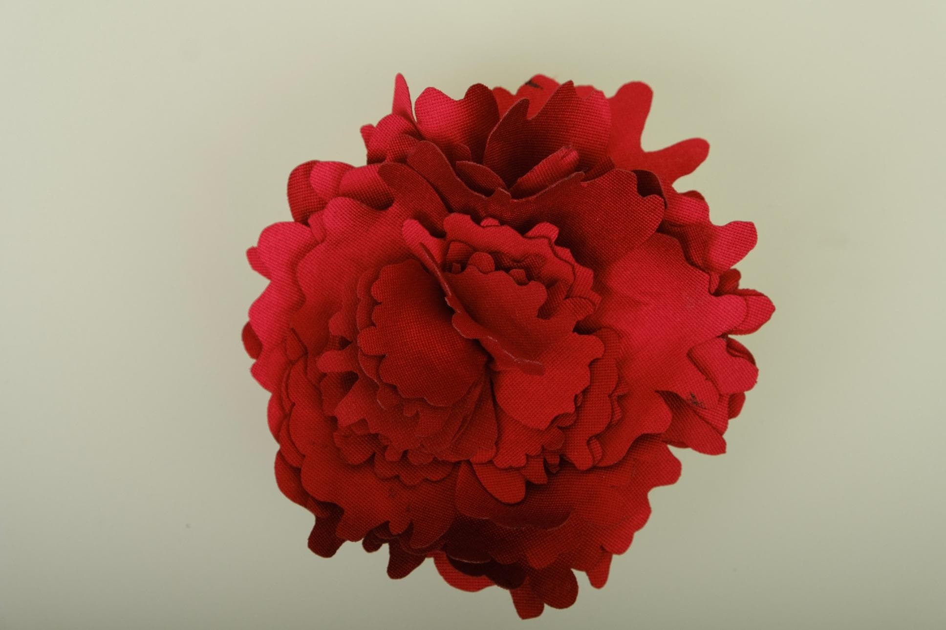 HAND-CRAFTED BROCADE CARNATION BLOOMS