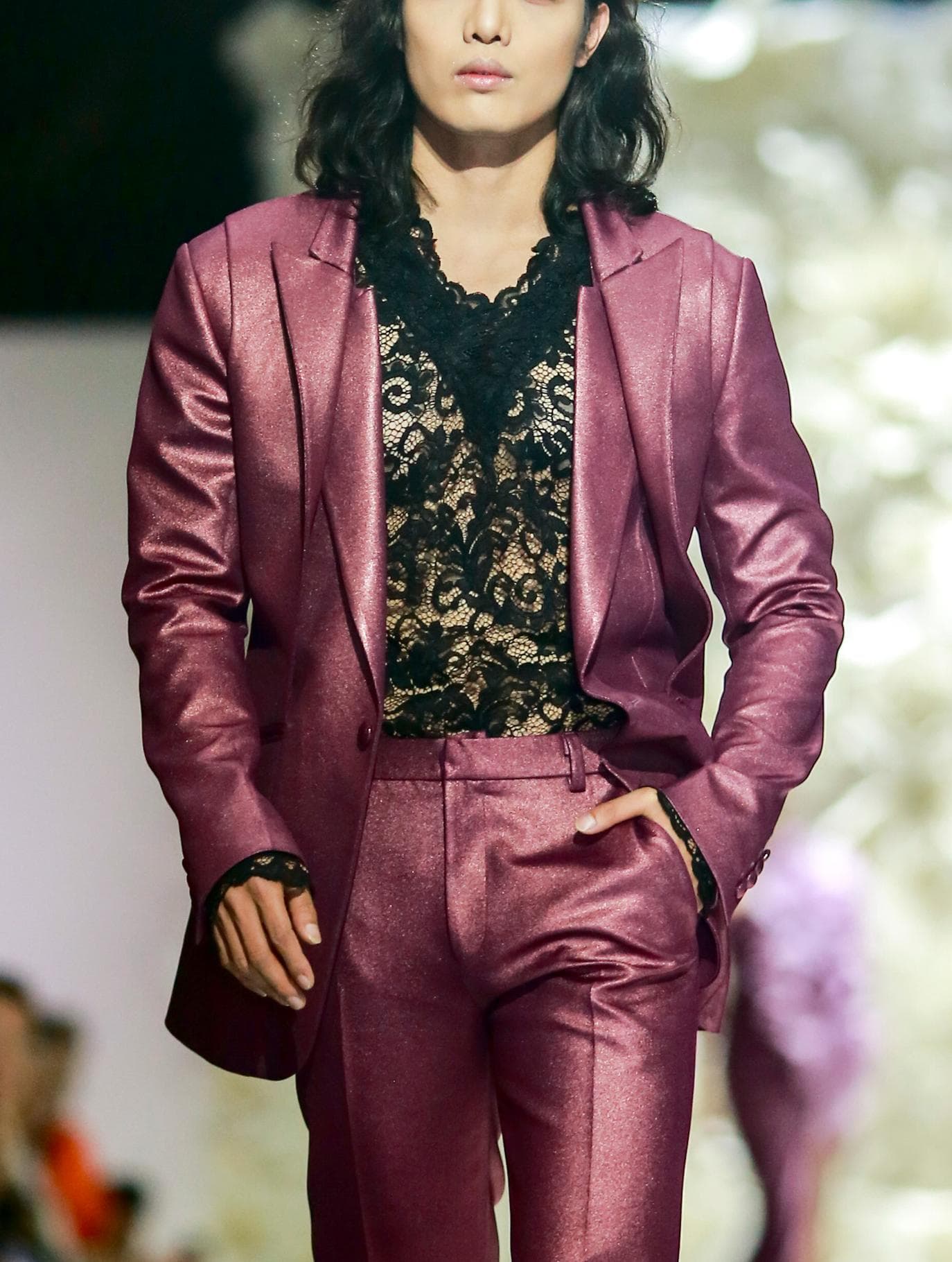 JACKET THUN KIM TUYẾN TÍM
