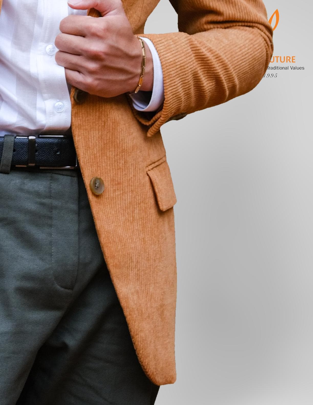 ORANGE CORDUROY JACKET