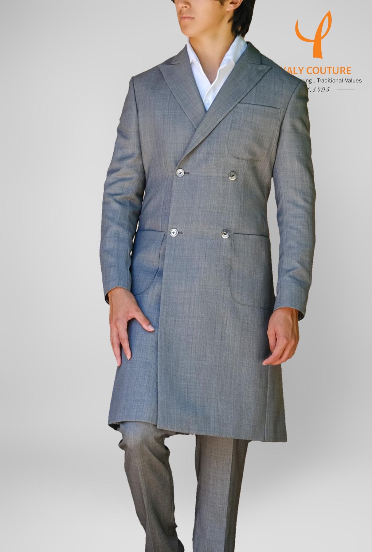 WOOL CASHMERE LONG JACKET