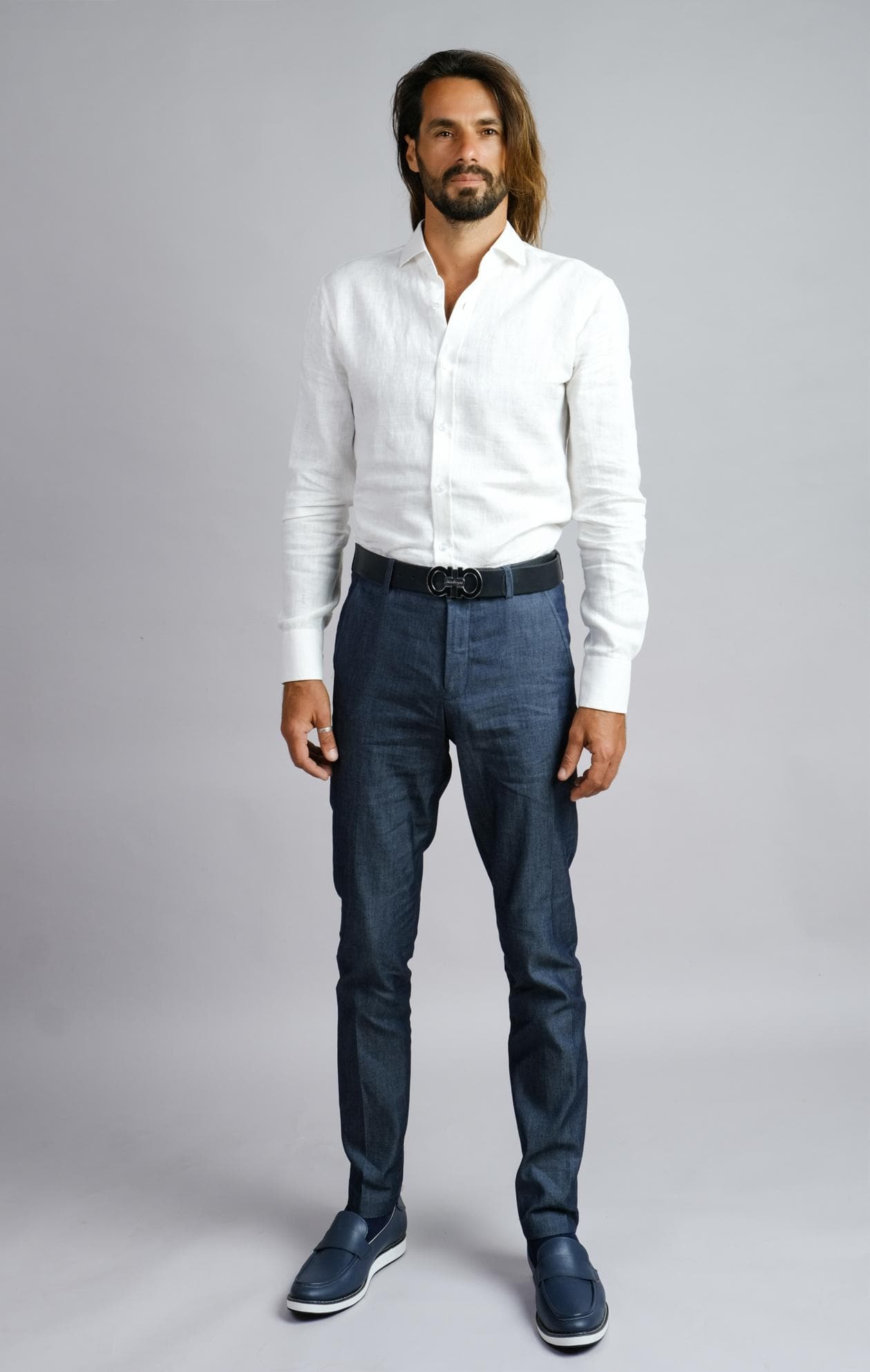 CLASSIC WHITE LINEN SHIRT