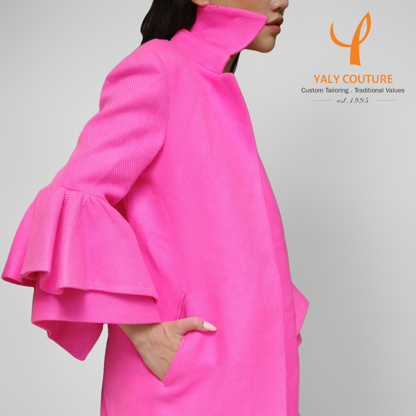 STYLISH PINKY OVERCOAT