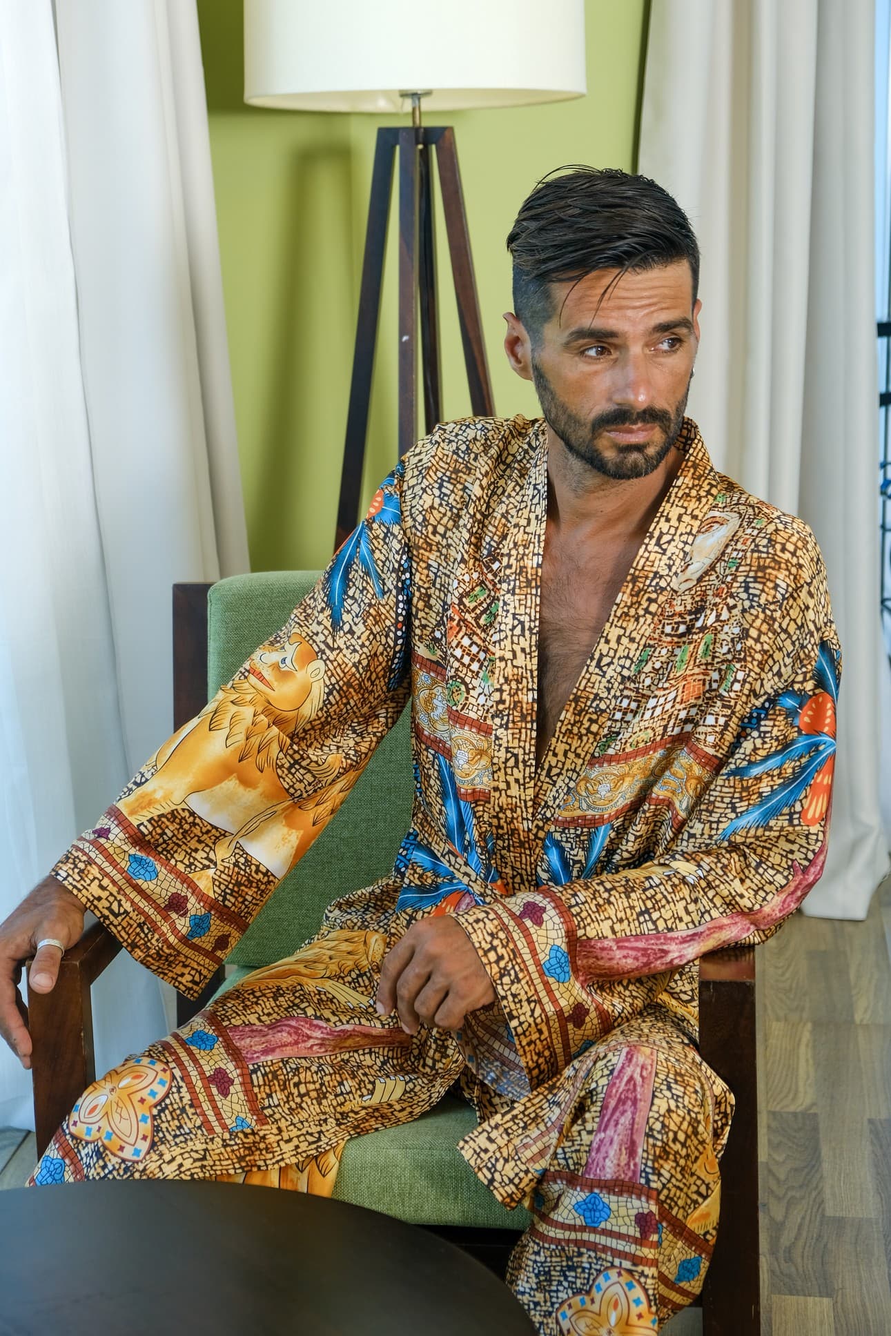BỘ KIMONO & QUẦN CÙNG HỌA TIẾT
