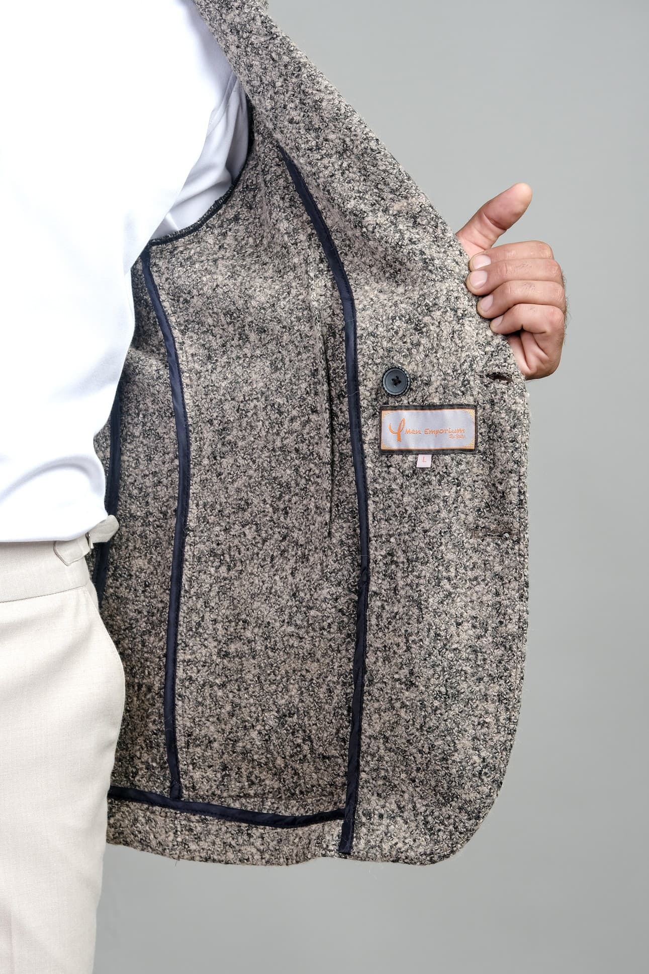 RIVIERA WOOL BLEND SPECKLED JACKET