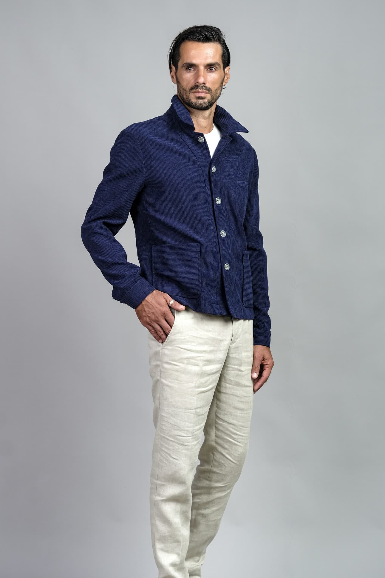 SAINT TROPEZ NAVY CORDUROY JACKET