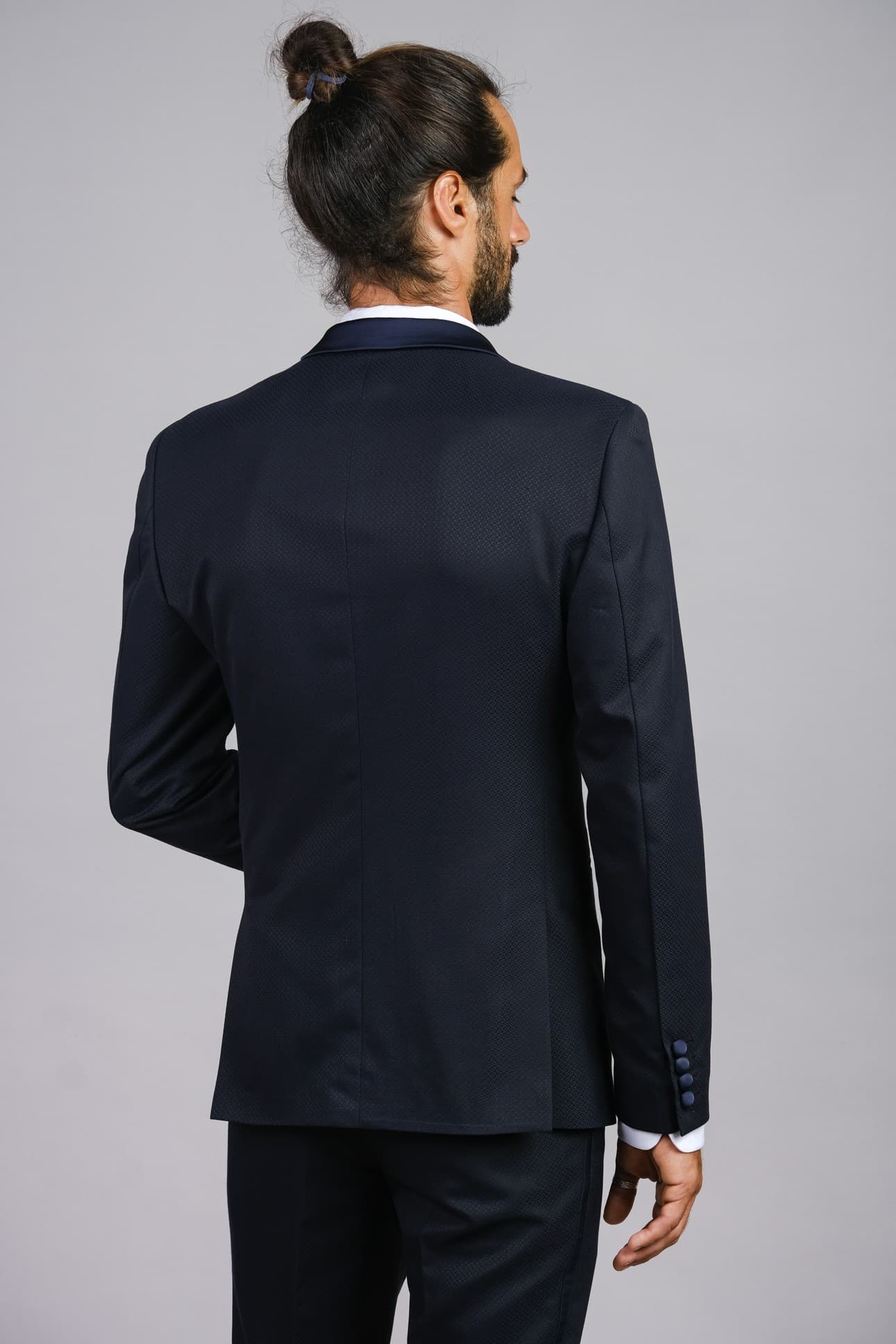 NAVY BLUE SOPHISTICATION TUXEDO JACKET