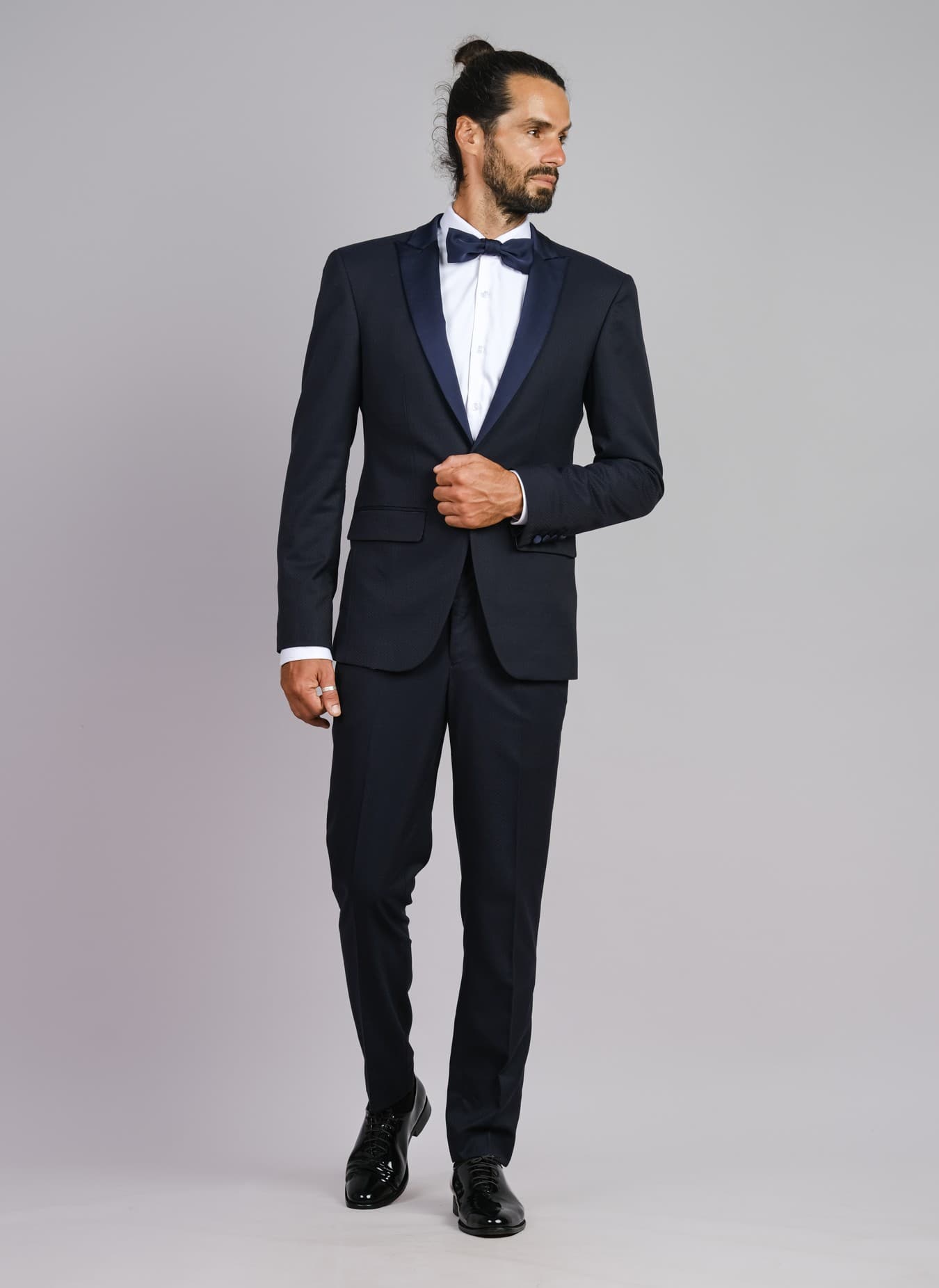 NAVY BLUE SOPHISTICATION TUXEDO JACKET