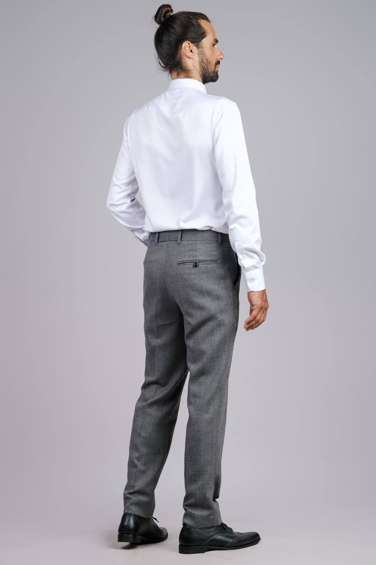 SILVER ESSENCE PREMIUM WOOL TROUSERS