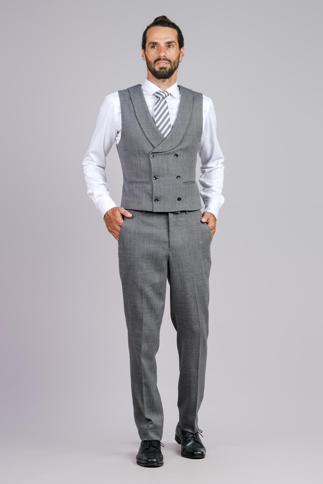 SILVER ESSENCE PREMIUM WOOL WAISTCOAT