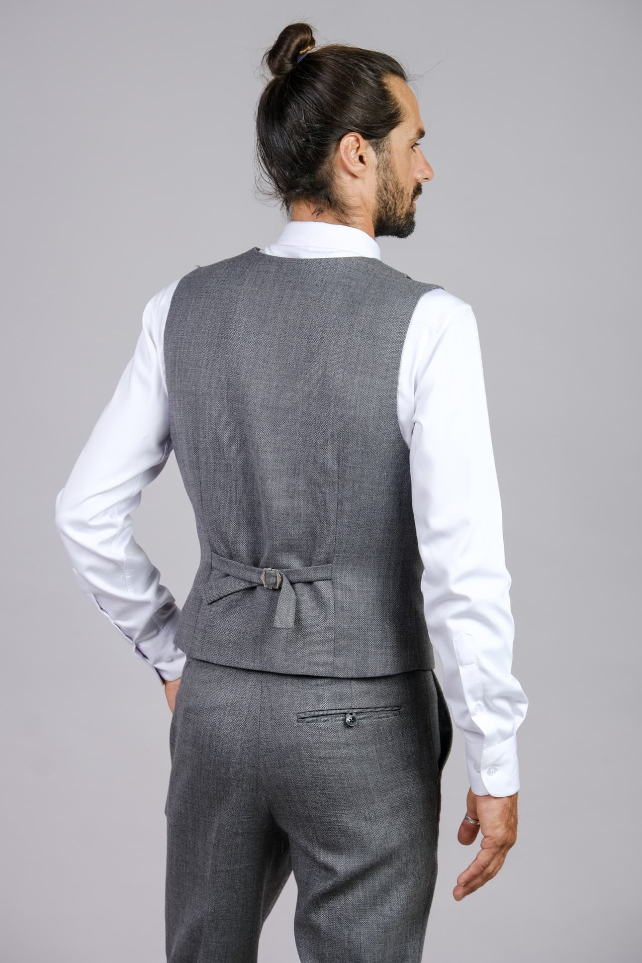 SILVER ESSENCE PREMIUM WOOL WAISTCOAT