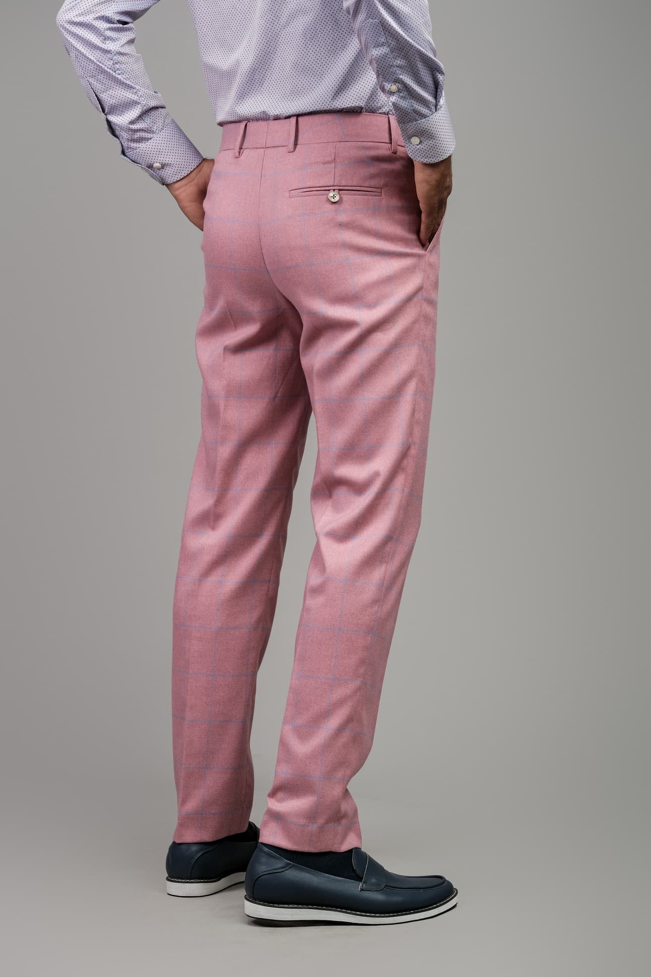 LA VIE EN ROSE WOOL BLEND TROUSERS