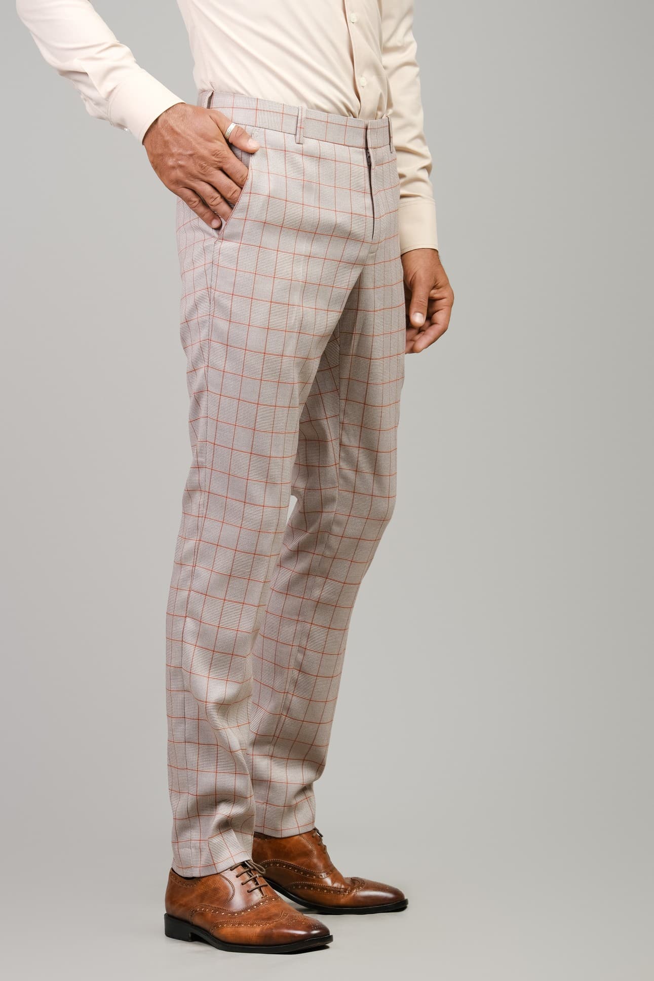 VITTORIO CHECKERED TROUSERS