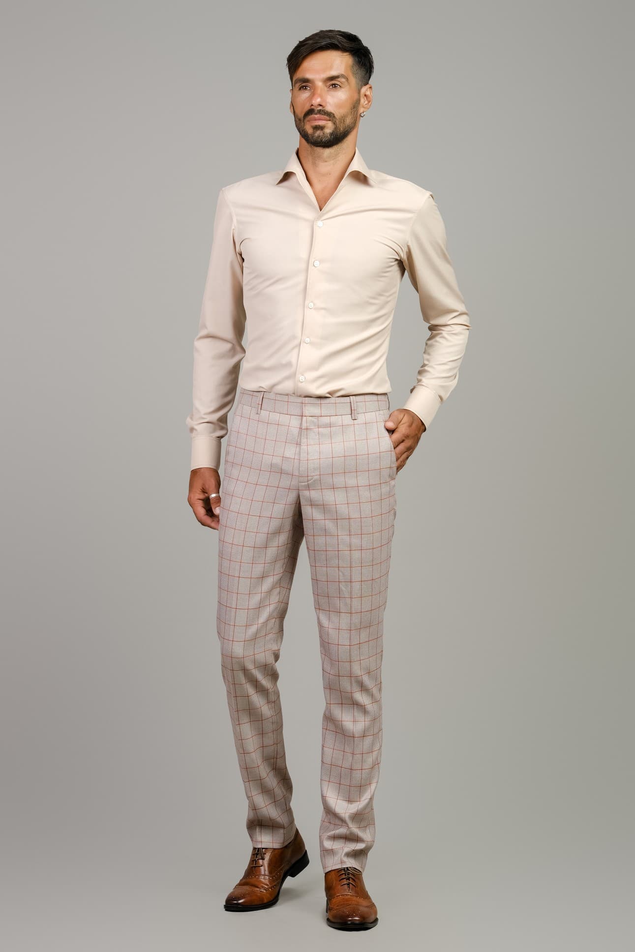 VITTORIO CHECKERED TROUSERS