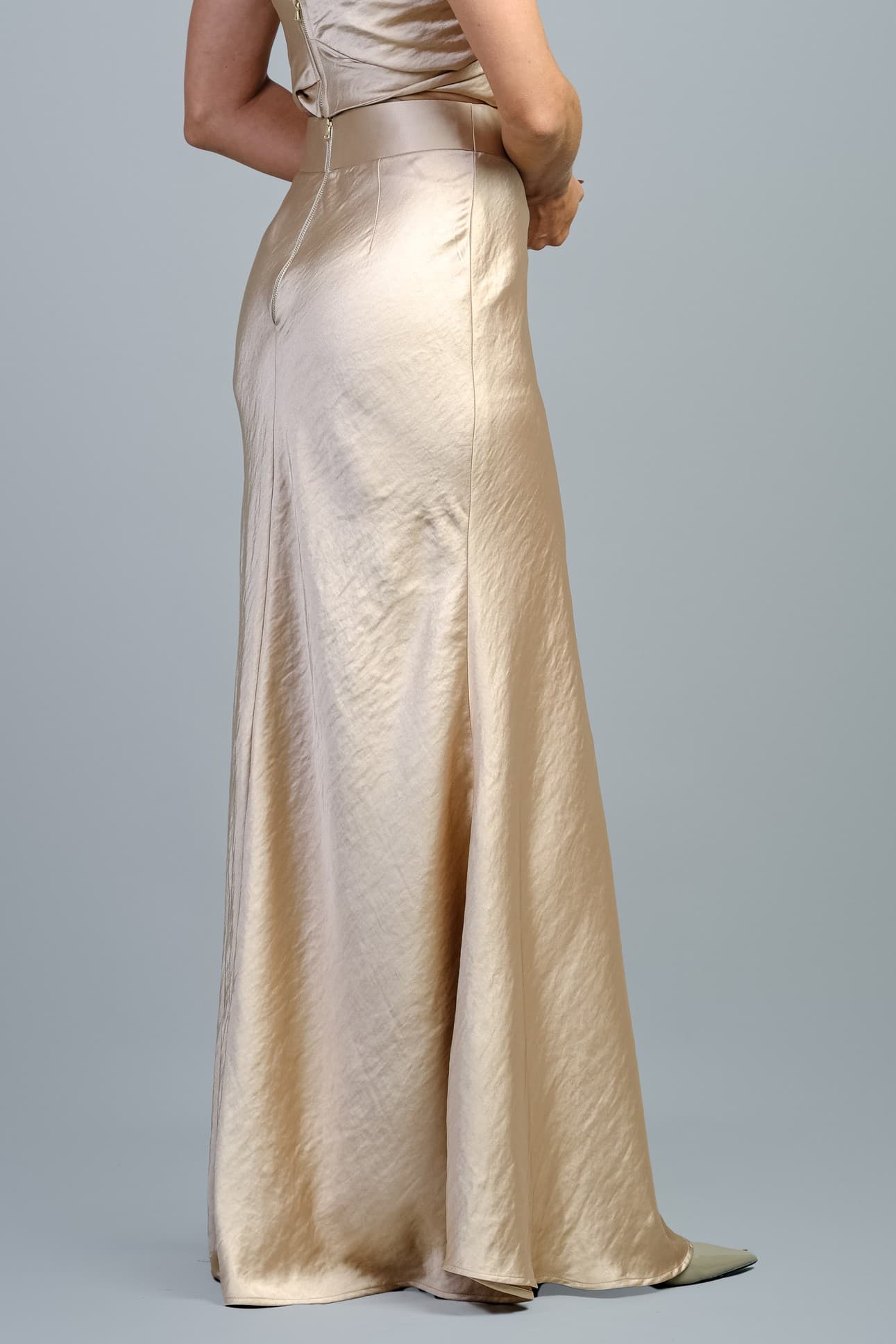 GODDESS SATIN SILK SKIRT