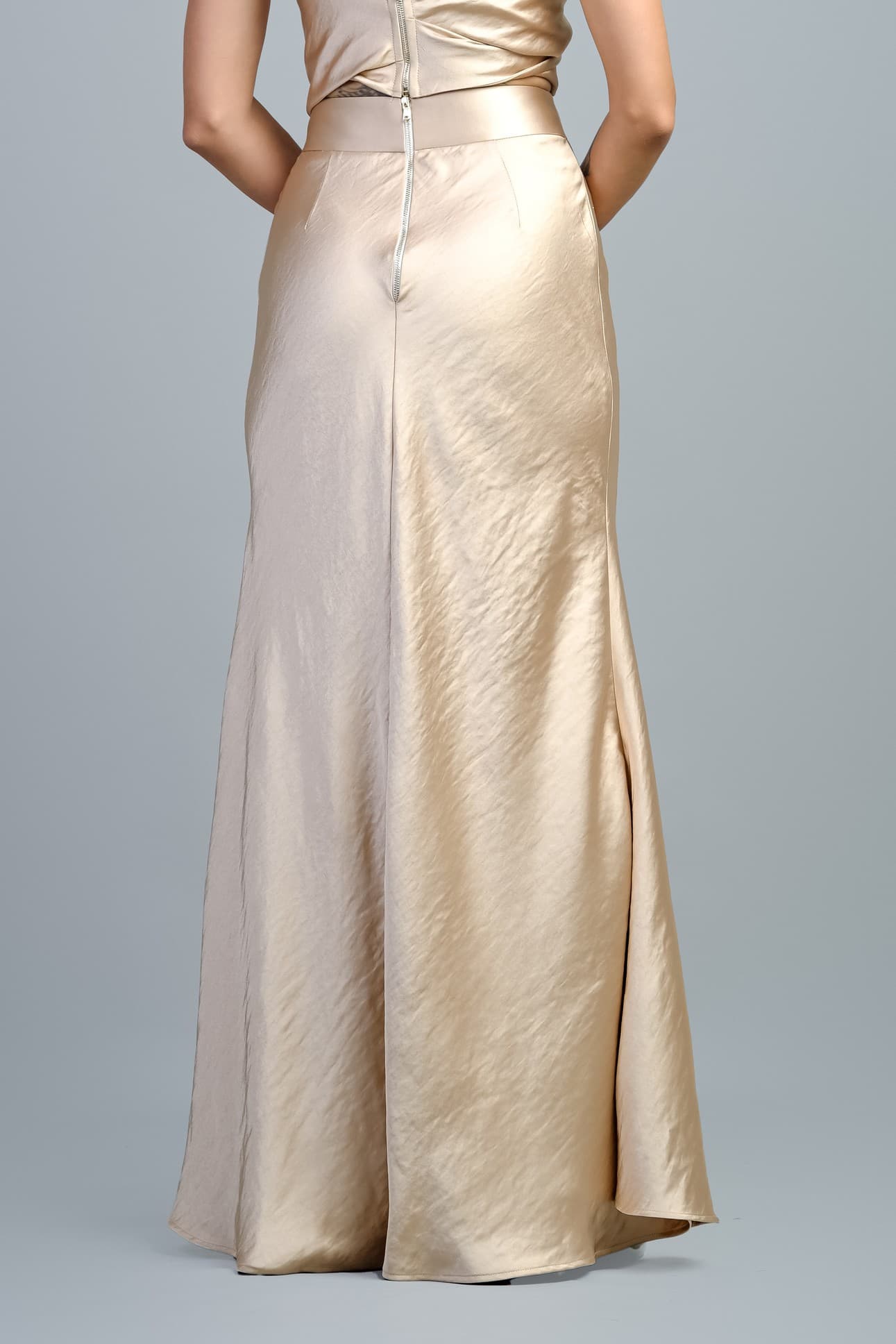 GODDESS SATIN SILK SKIRT