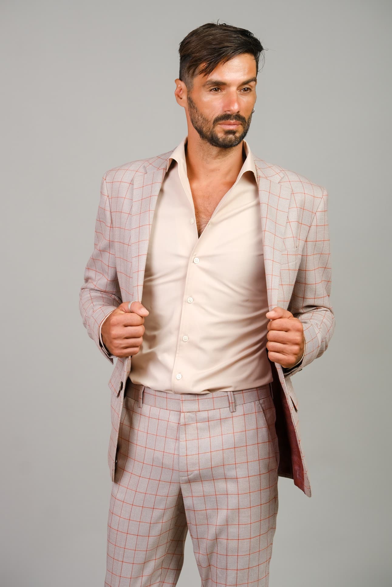 VITTORIO SLIM-FIT CHECKERED JACKET