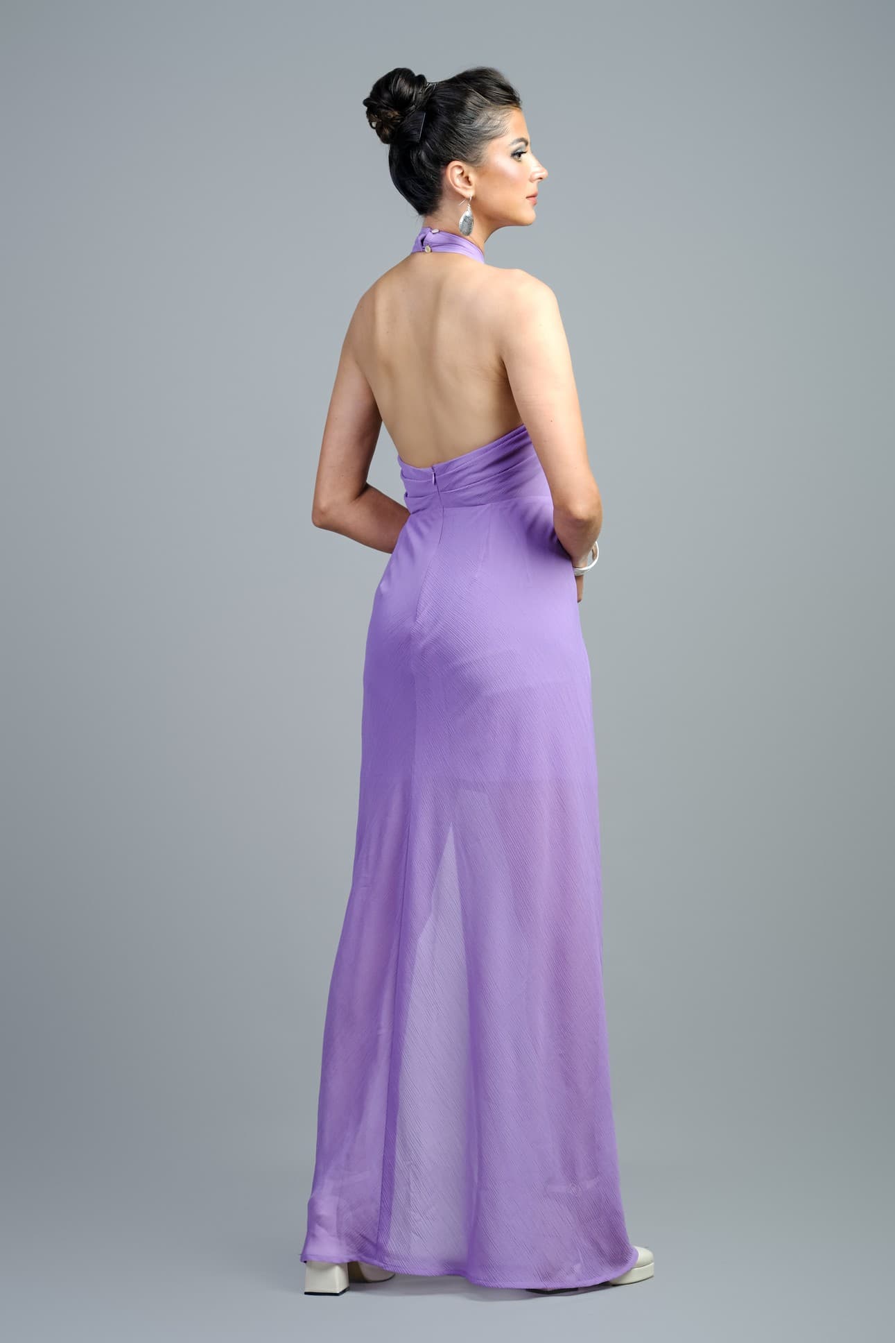 LILAC HALTER GOWN