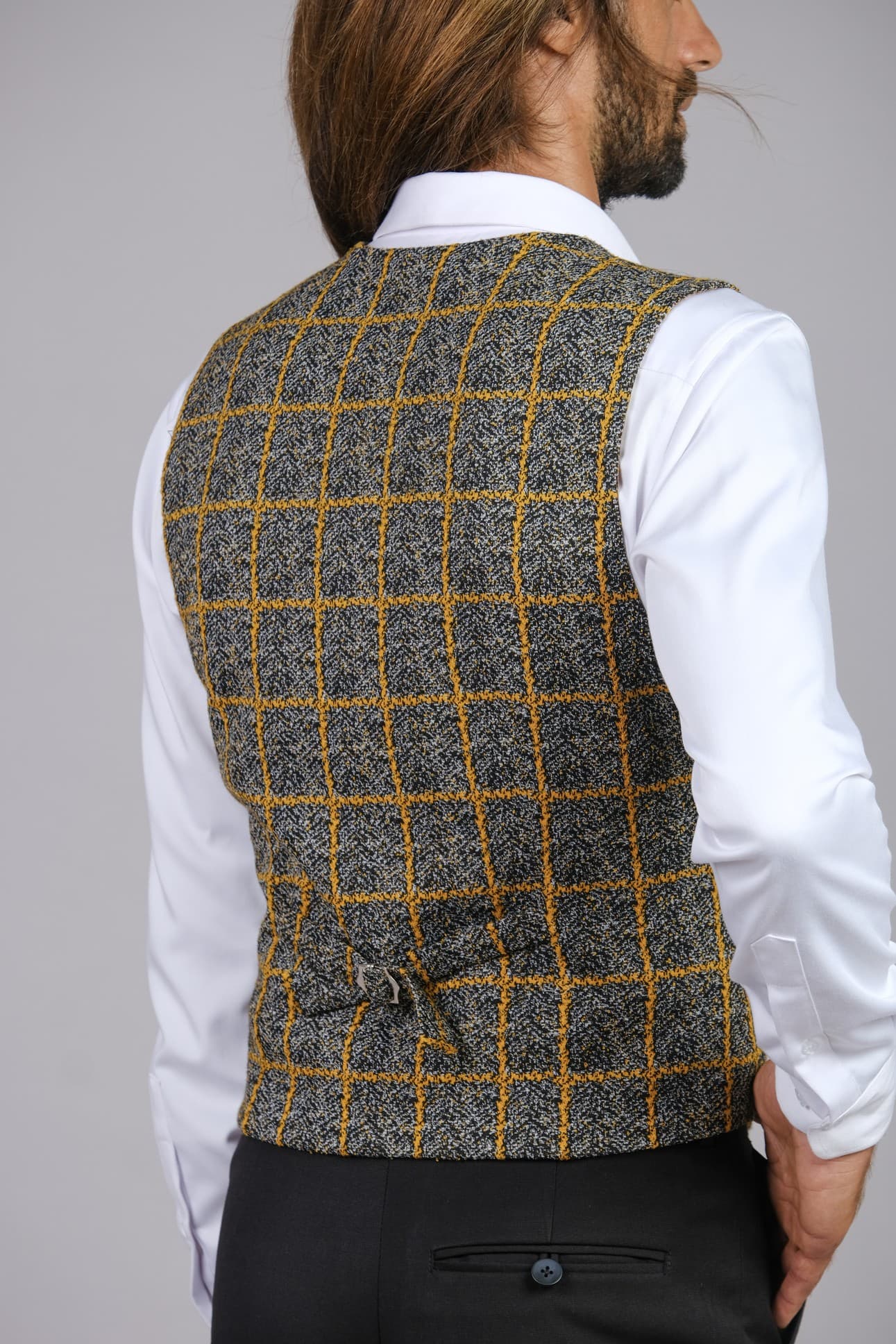 ROYAL CHECK SLIM-FIT WOOL WAISTCOAT