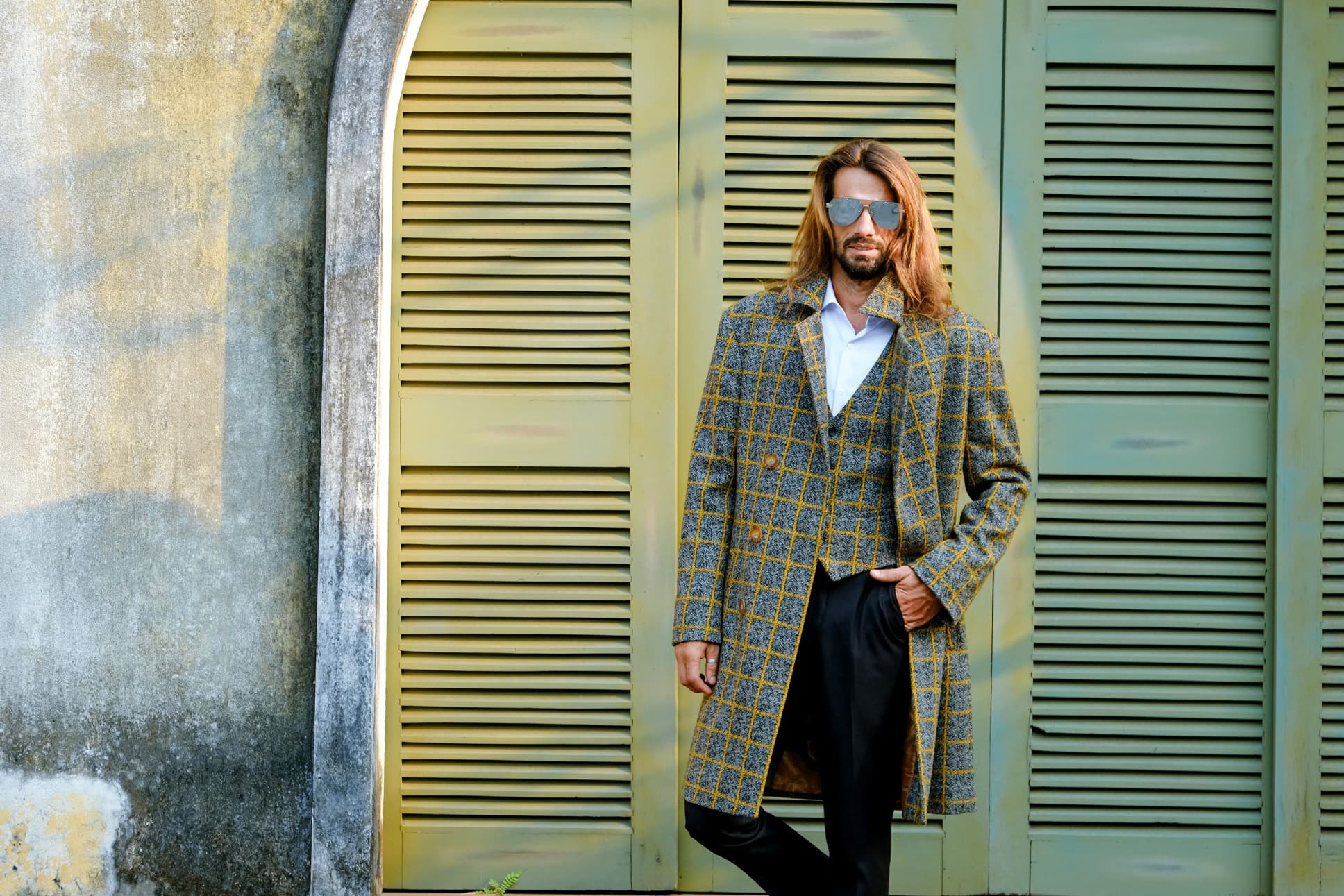 ROYAL CHECK WOOL 3-PIECE SUIT 