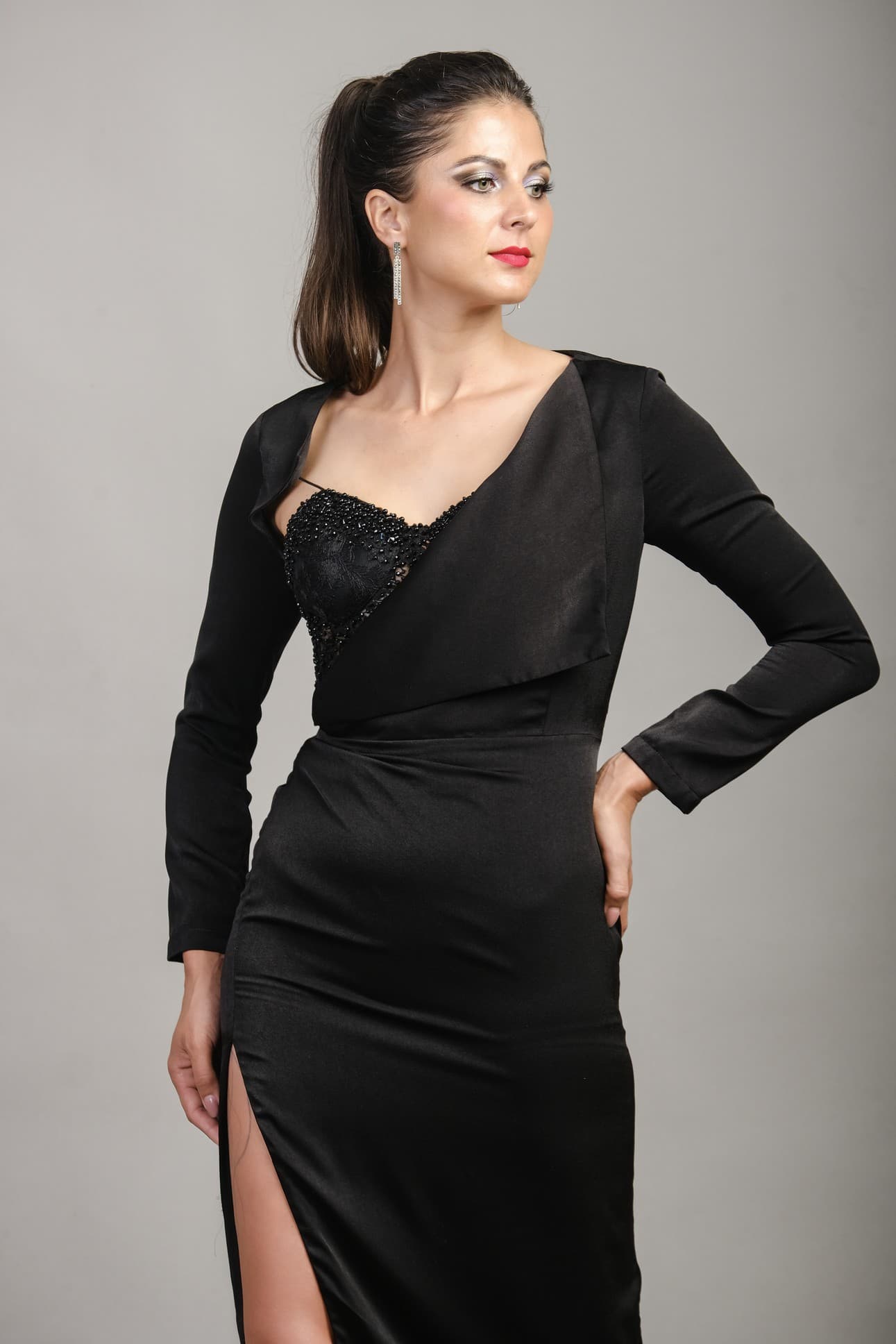SEQUINED MIRAGE GOWN