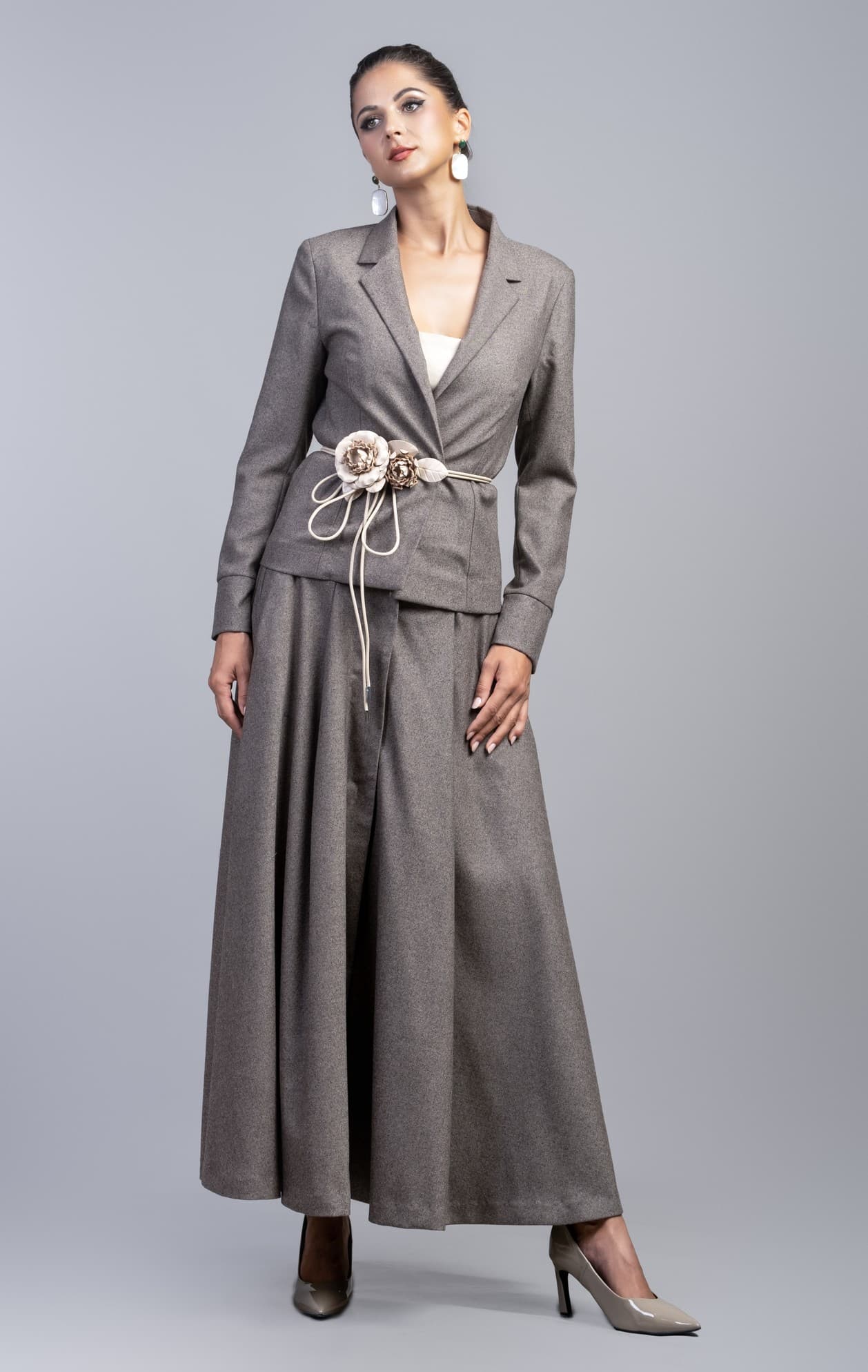 SILVER SERENITY 100% WOOL ENSEMBLE