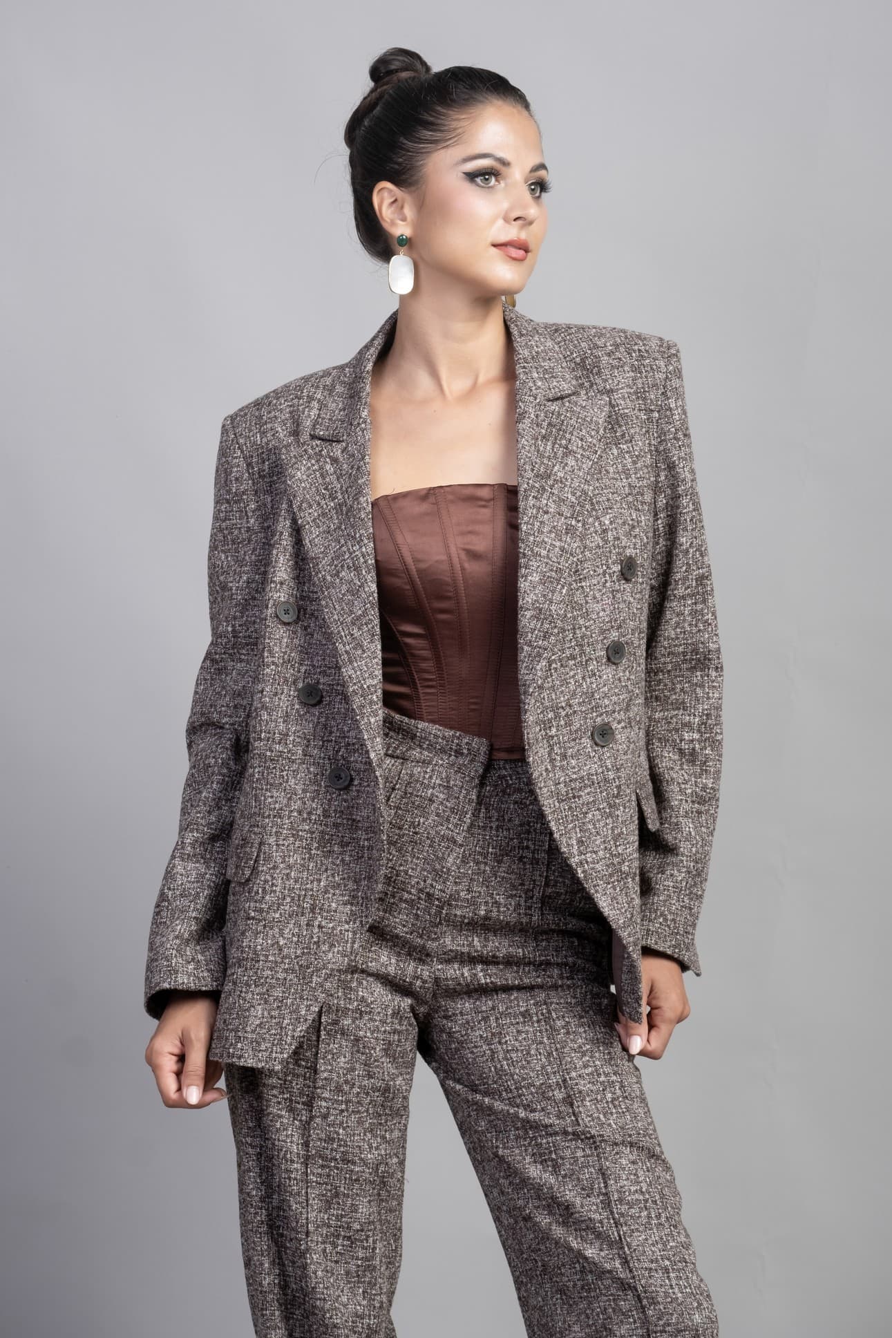 BỘ SUIT CHOÀNG QUA VẢI 100% LEN