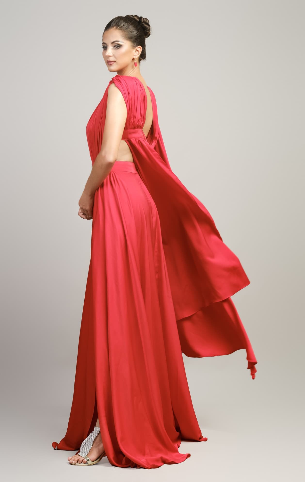 VIBRANT RED ALLURE DRESS