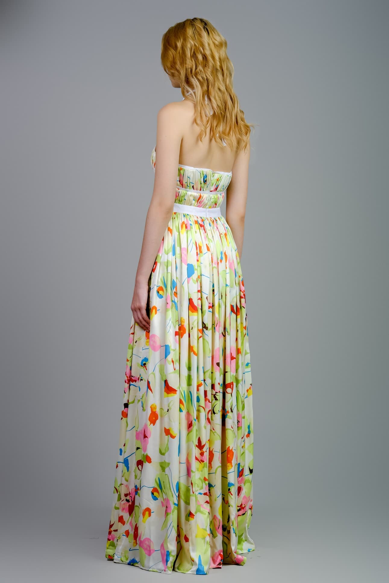 SUMMER SATIN SILK MAXI DRESS