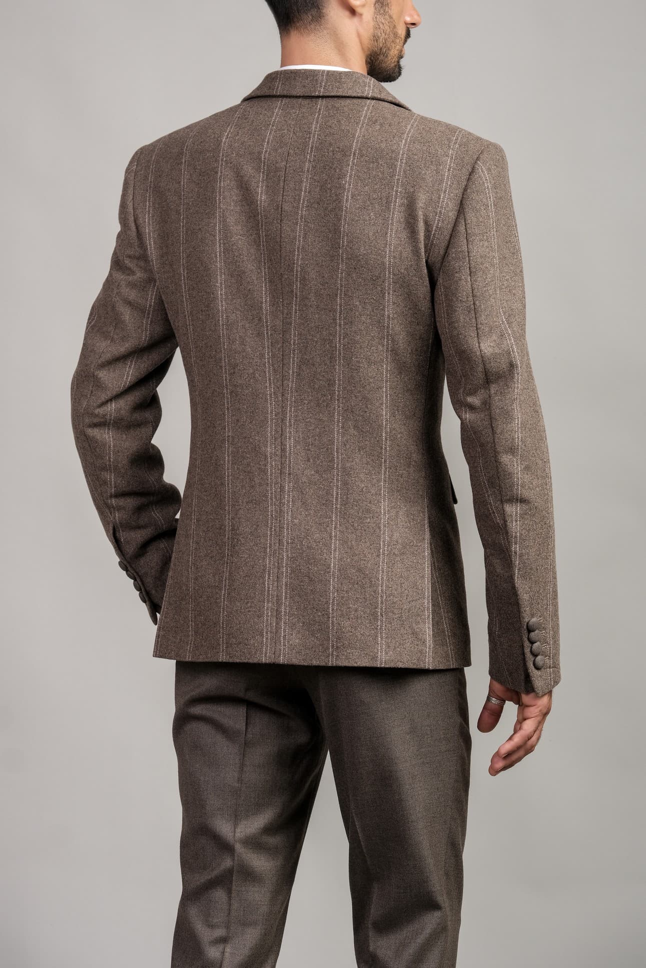 JACKET LEN Ý  SỌC TO THỜI TRANG