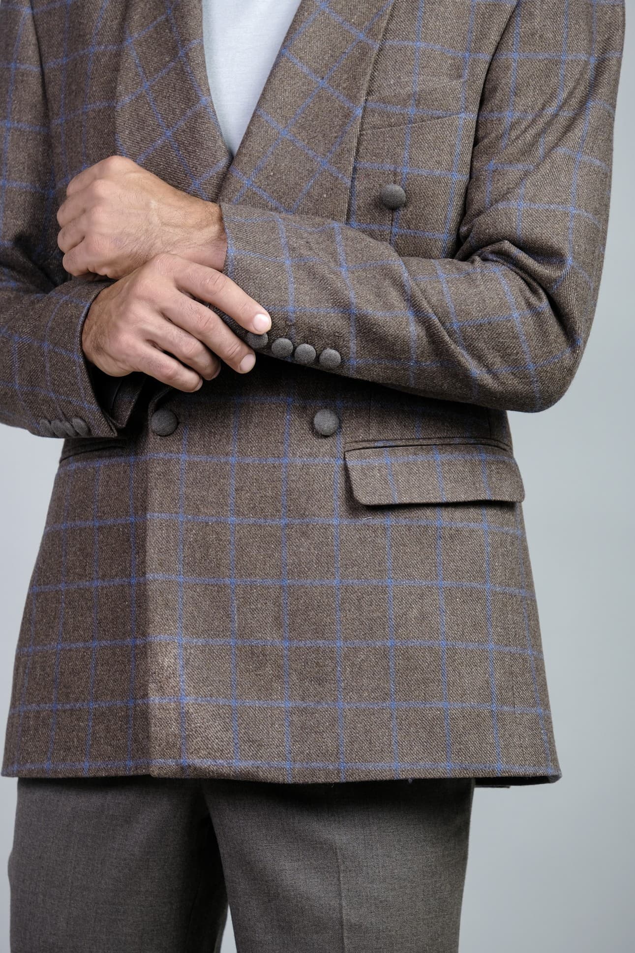 JACKET CARO CHOÀNG QUA VẢI DẠ