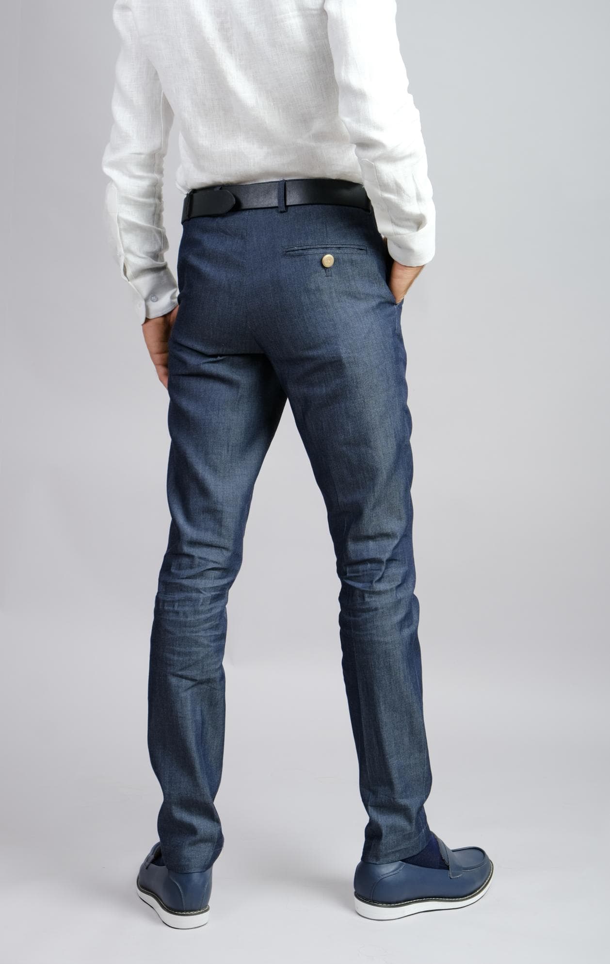 JACKET LINEN HOA VĂN VÀ QUẦN DENIM SLIM FIT