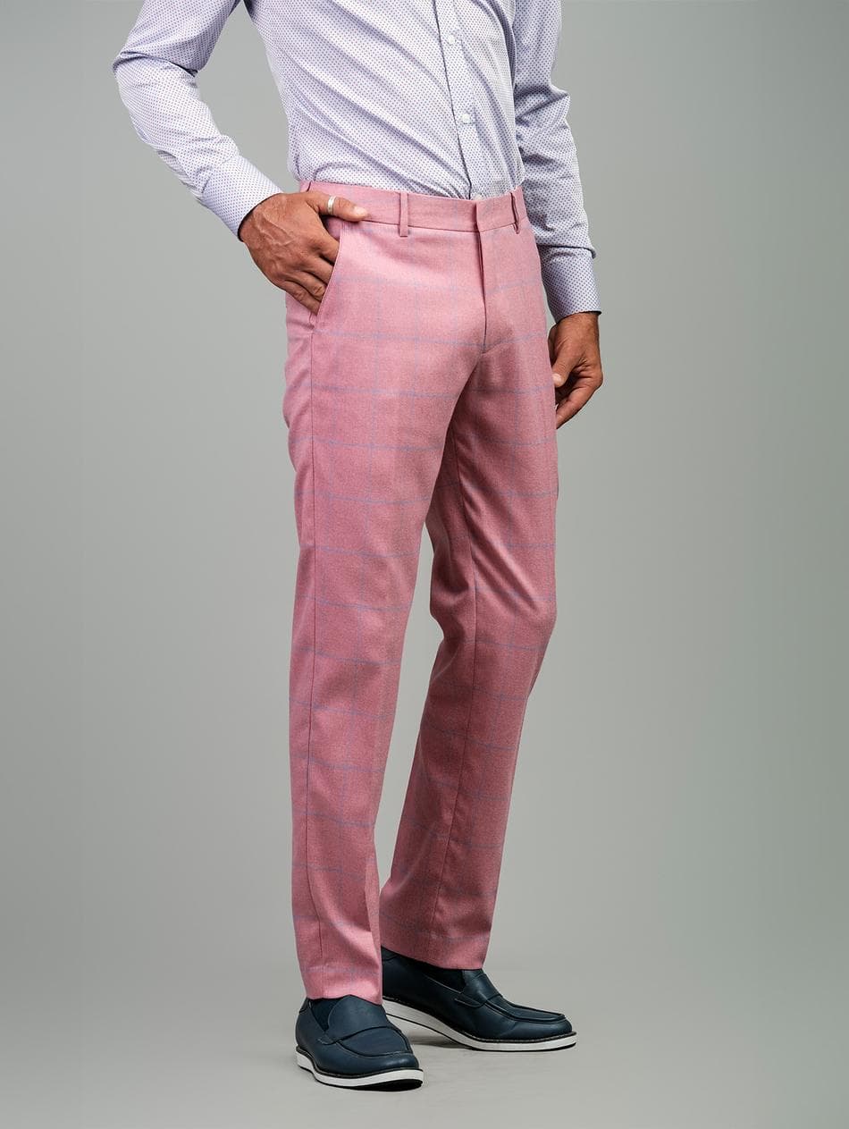 LA VIE EN ROSE WOOL BLEND TROUSERS