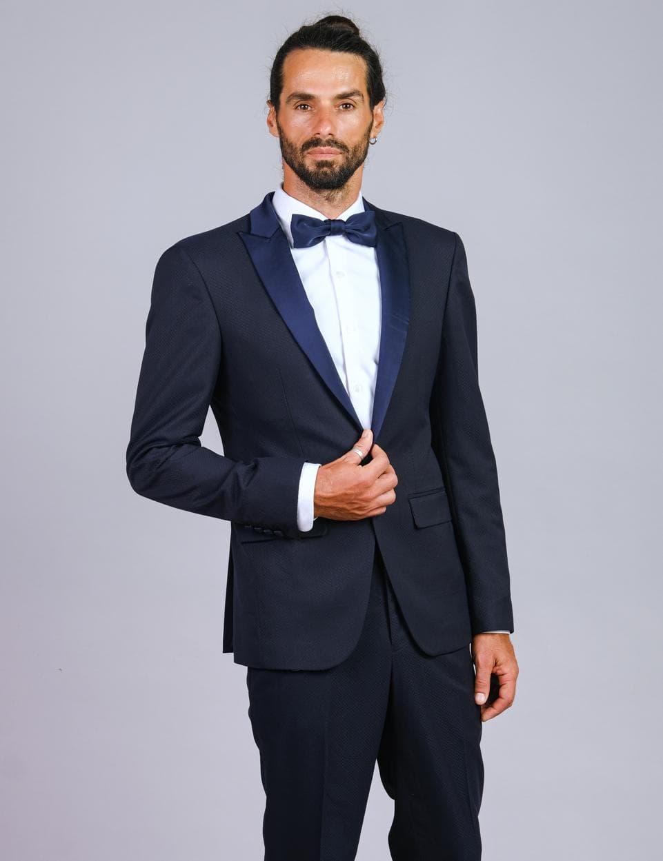 NAVY BLUE SOPHISTICATION TUXEDO JACKET