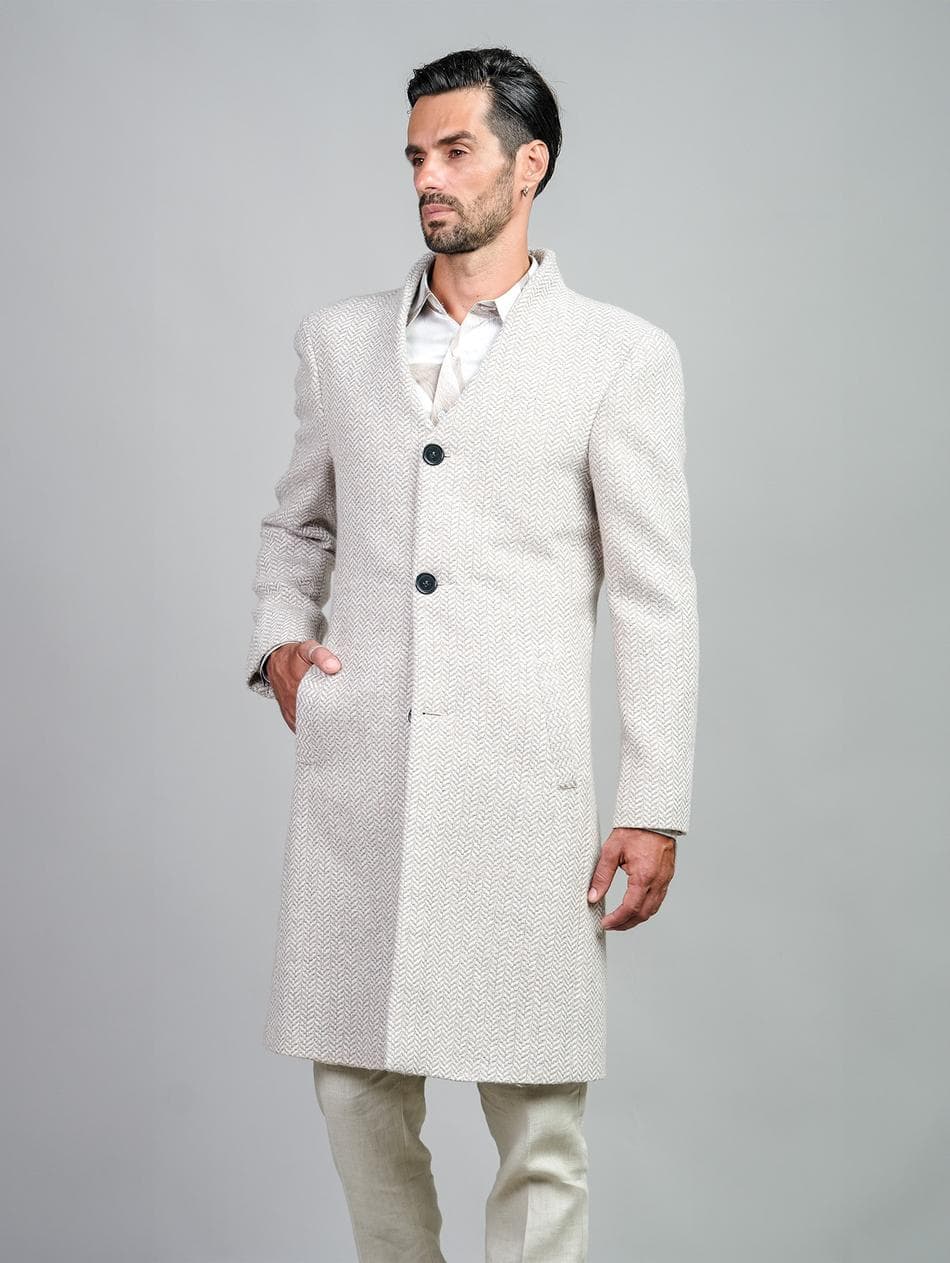 CITY BEIGE WOOL CASHMERE COAT