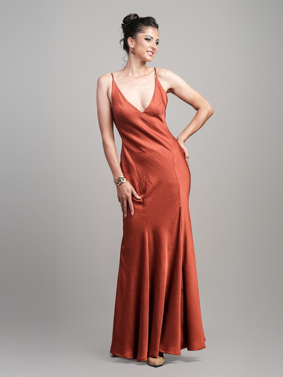 ATHENA SATIN SILK DRESS